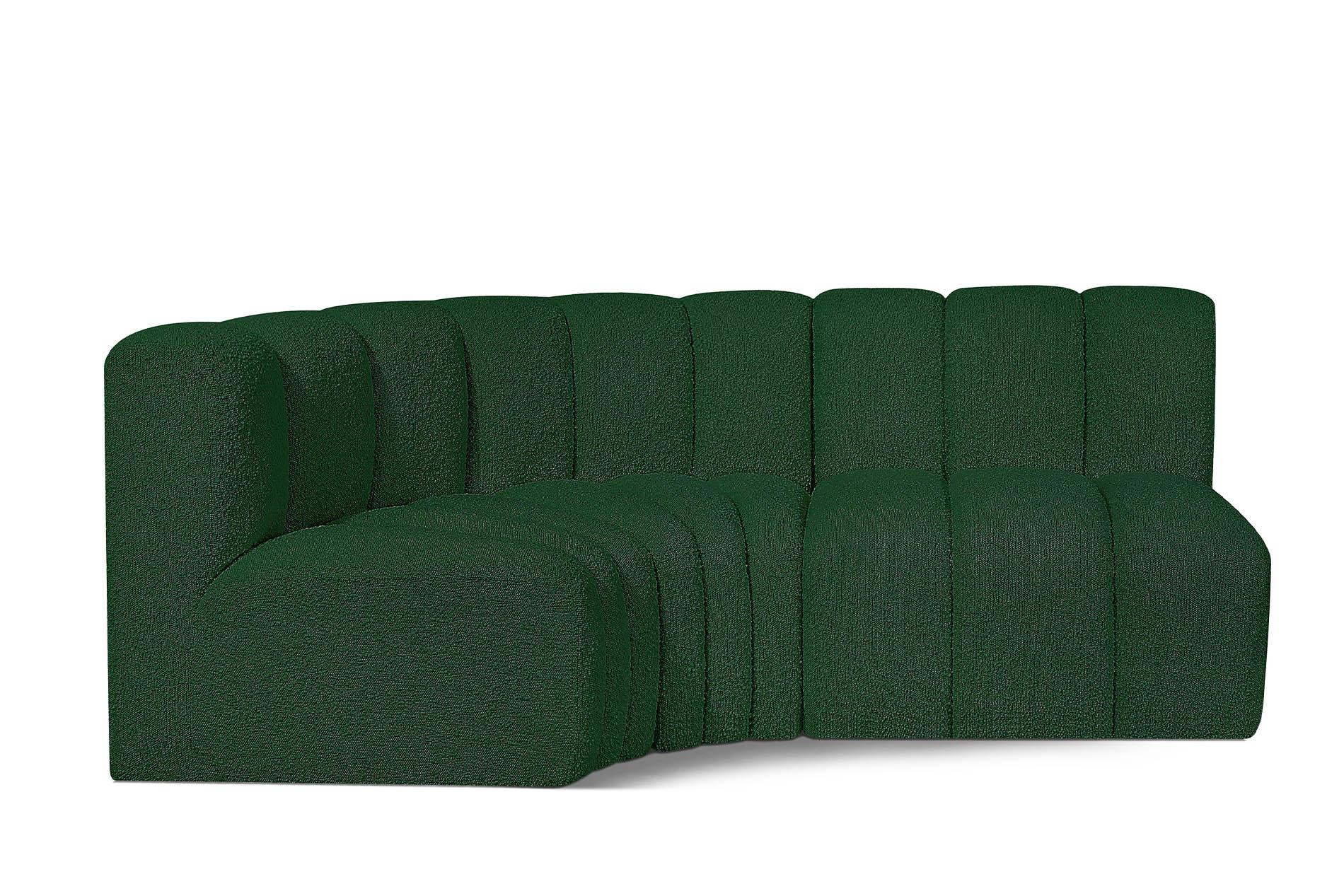 

        
Meridian Furniture ARC 102Green-S3A Modular Sectional Sofa Green Boucle 094308297477
