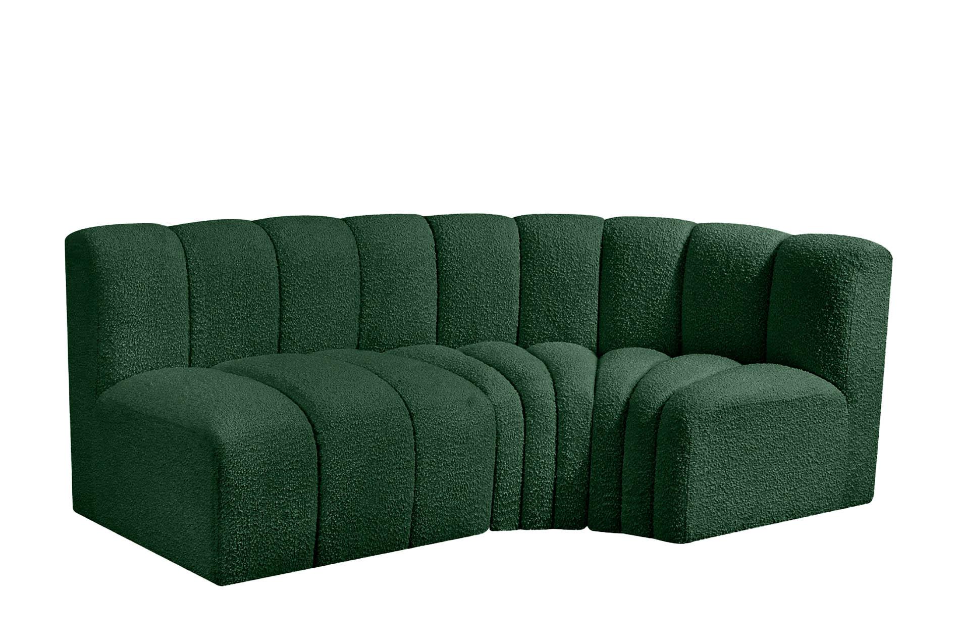 

    
Green Boucle Channel Tufted Modular Sectional ARC 102Green-S3A Meridian Modern
