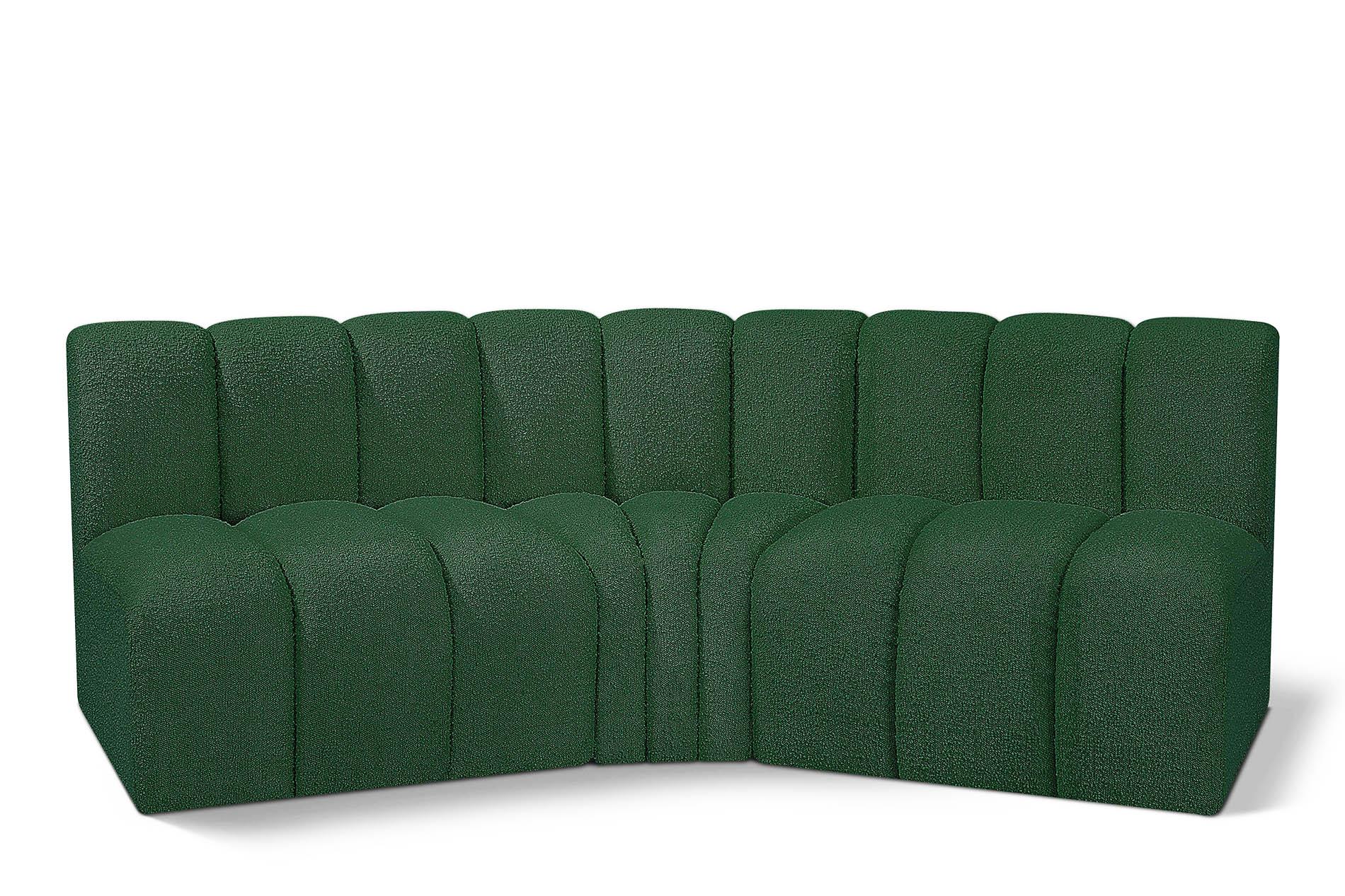 

        
Meridian Furniture ARC 102Green-S3B Modular Sectional Sofa Green Boucle 094308297484
