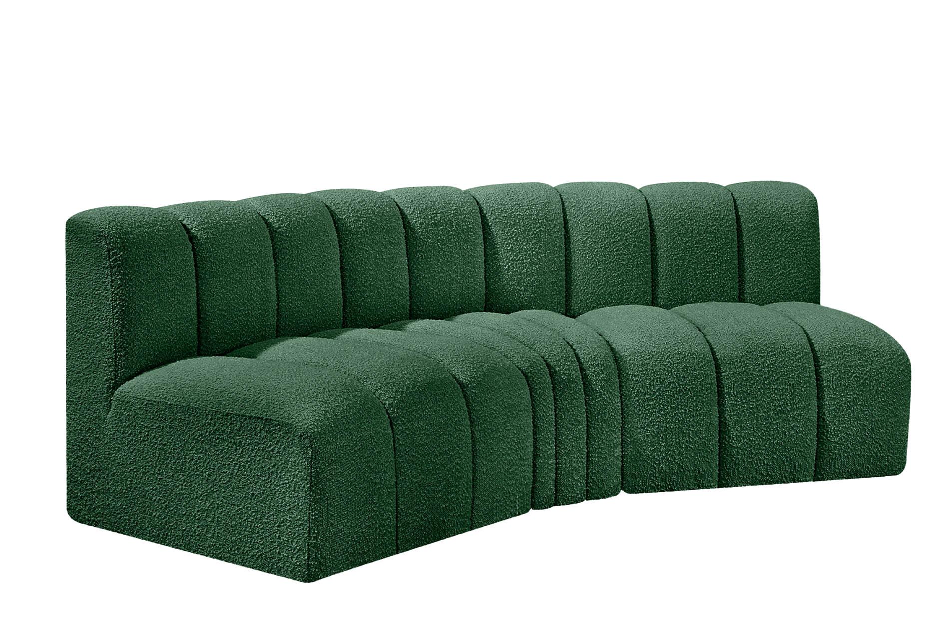 

    
Green Boucle Channel Tufted Modular Sectional ARC 102Green-S3B Meridian Modern
