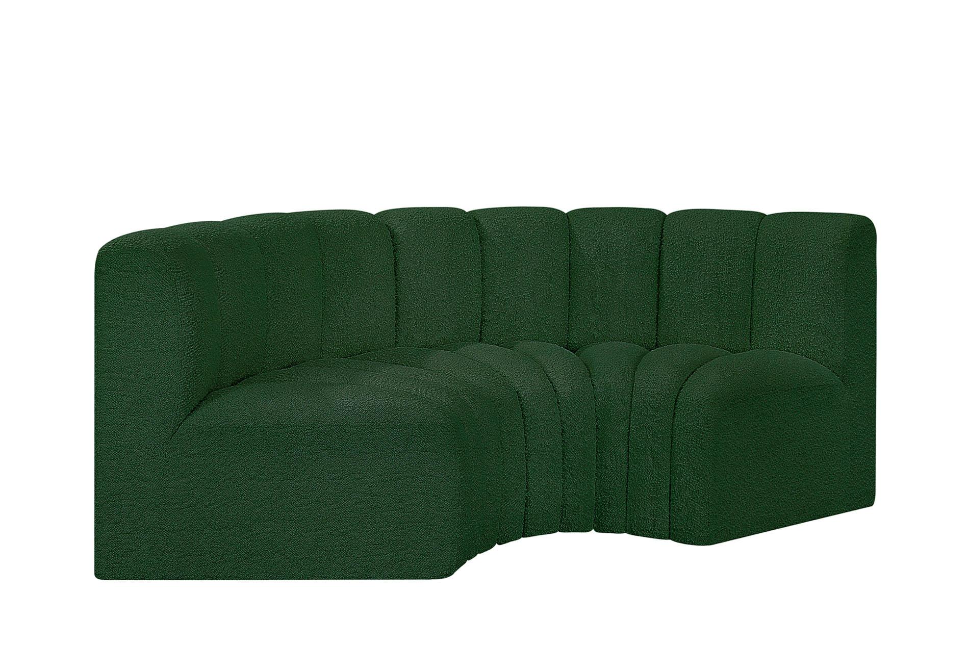 

        
Meridian Furniture ARC 102Green-S3C Modular Sectional Sofa Green Boucle 094308297491
