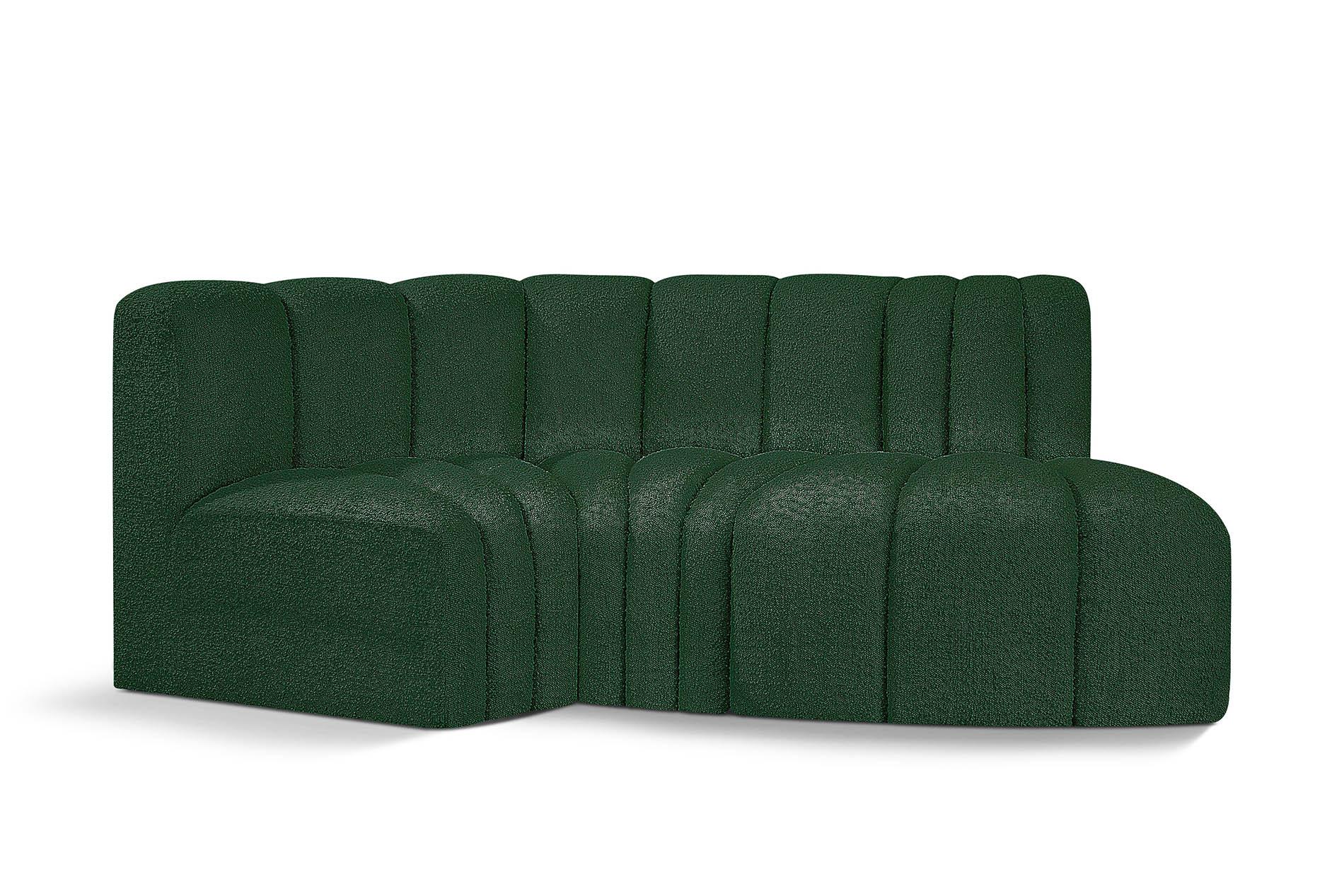 

        
Meridian Furniture ARC 102Green-S3D Modular Sectional Sofa Green Boucle 094308297507
