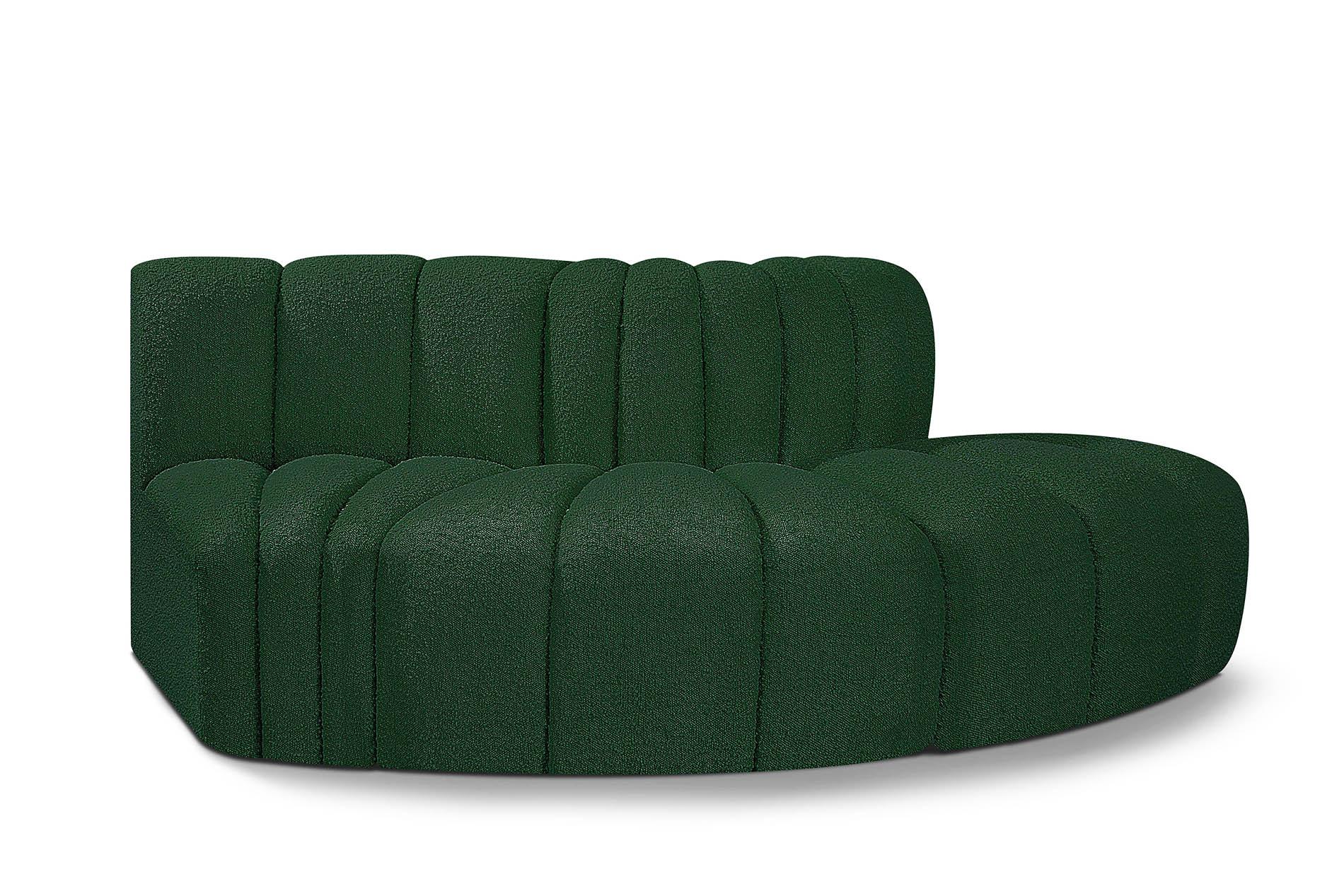 

    
Green Boucle Channel Tufted Modular Sectional ARC 102Green-S3E Meridian Modern
