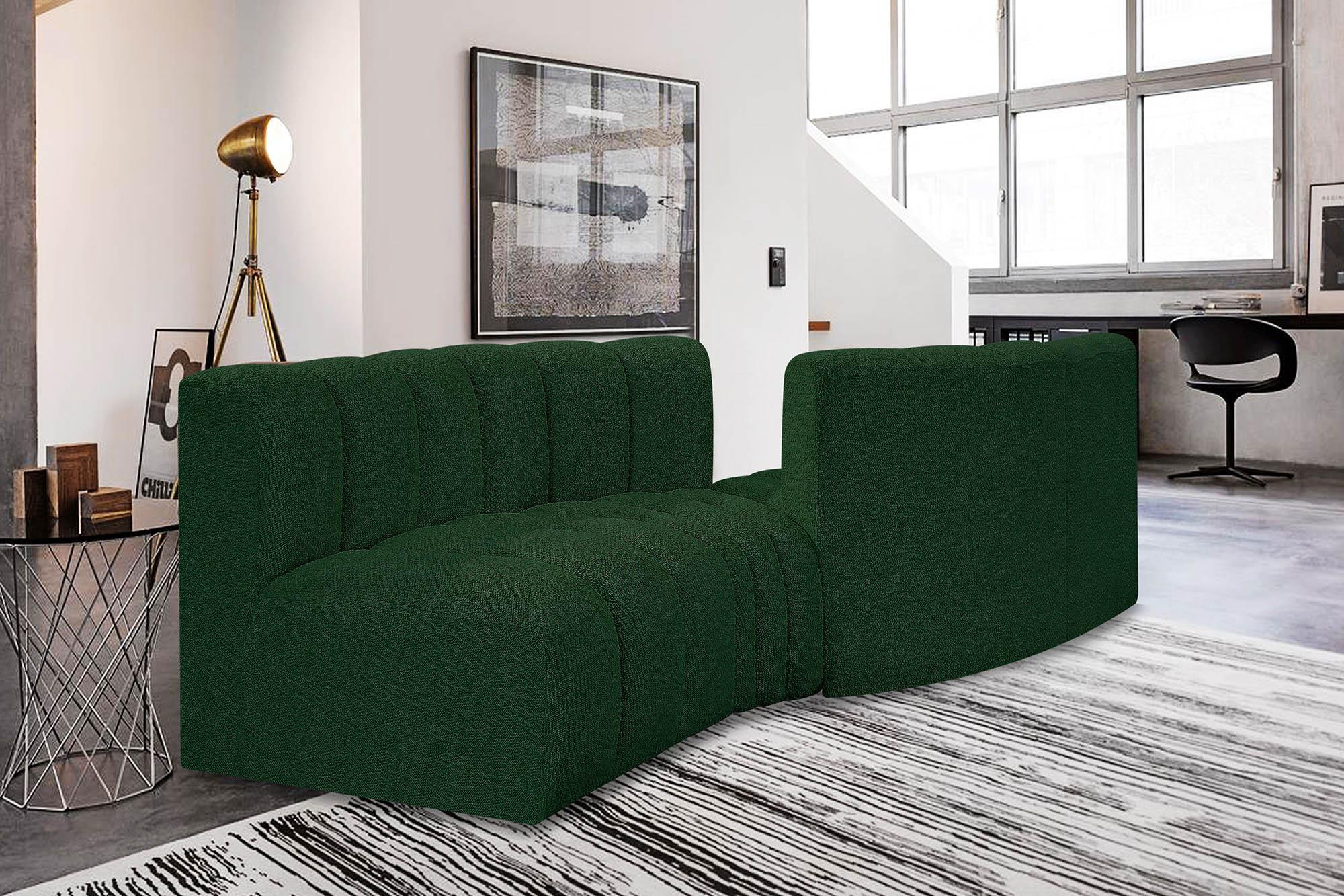 

    
Green Boucle Channel Tufted Modular Sectional ARC 102Green-S4A Meridian Modern
