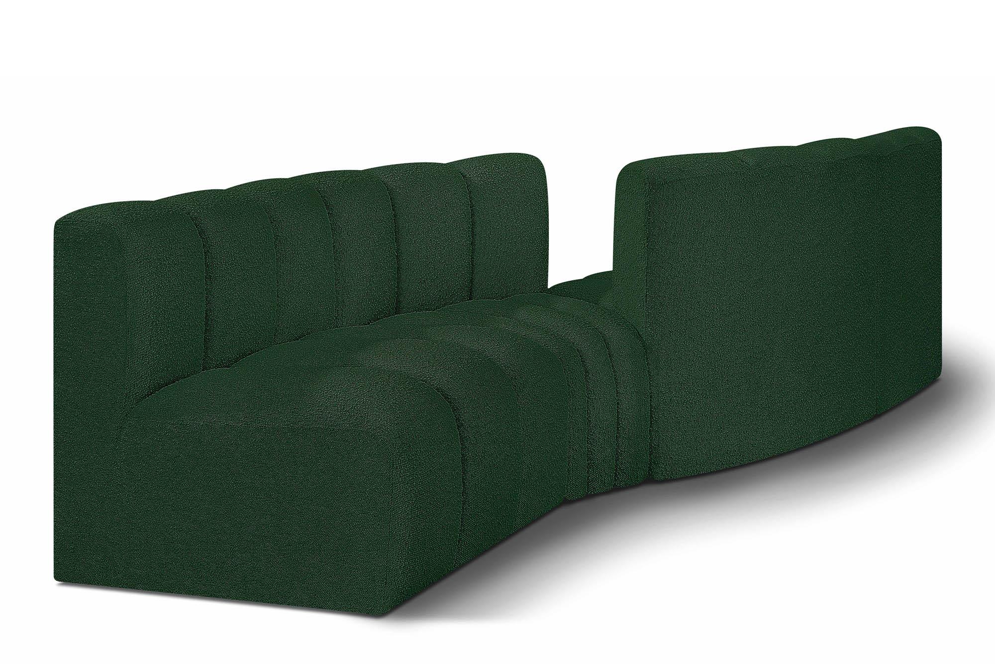 Contemporary, Modern Modular Sectional Sofa ARC 102Green-S4A 102Green-S4A in Green 