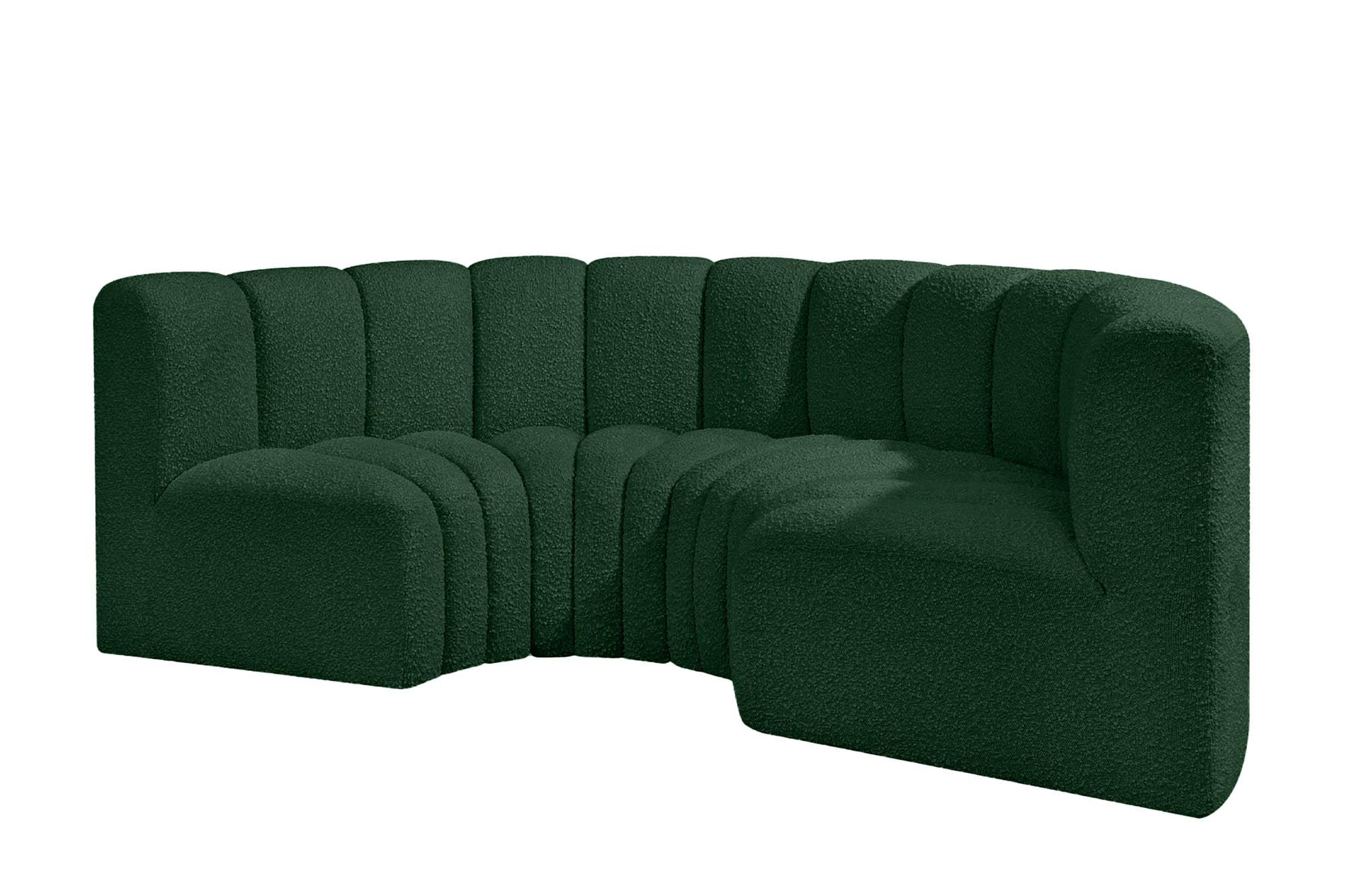 

        
Meridian Furniture ARC 102Green-S4C Modular Sectional Sofa Green Boucle 094308297552
