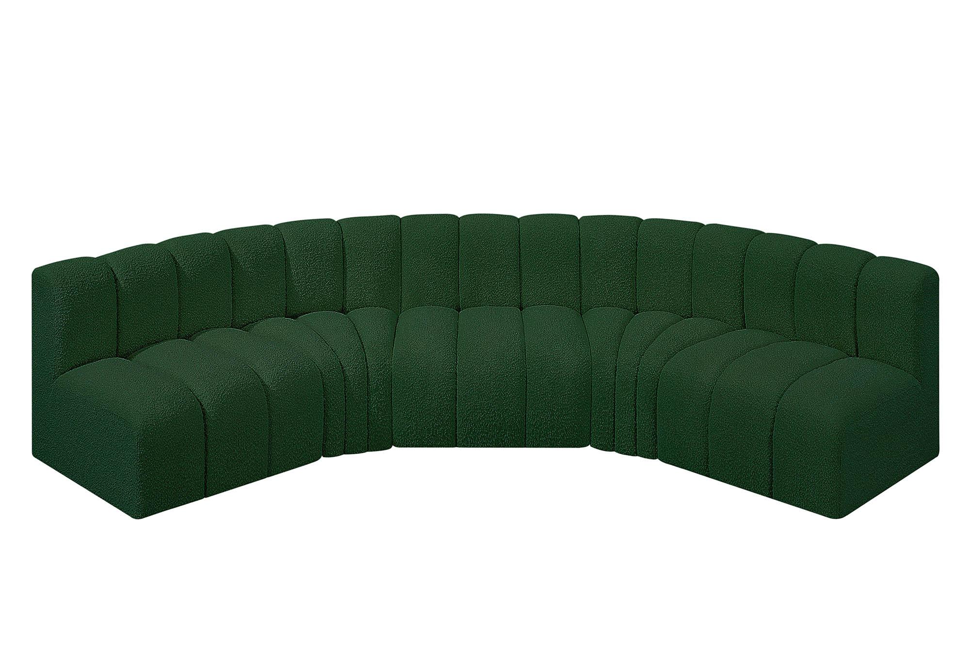 

        
Meridian Furniture ARC 102Green-S5A Modular Sectional Sofa Green Boucle 094308297606
