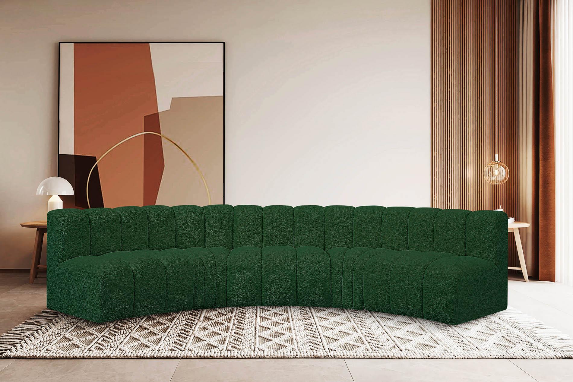 

    
Green Boucle Channel Tufted Modular Sectional ARC 102Green-S5A Meridian Modern
