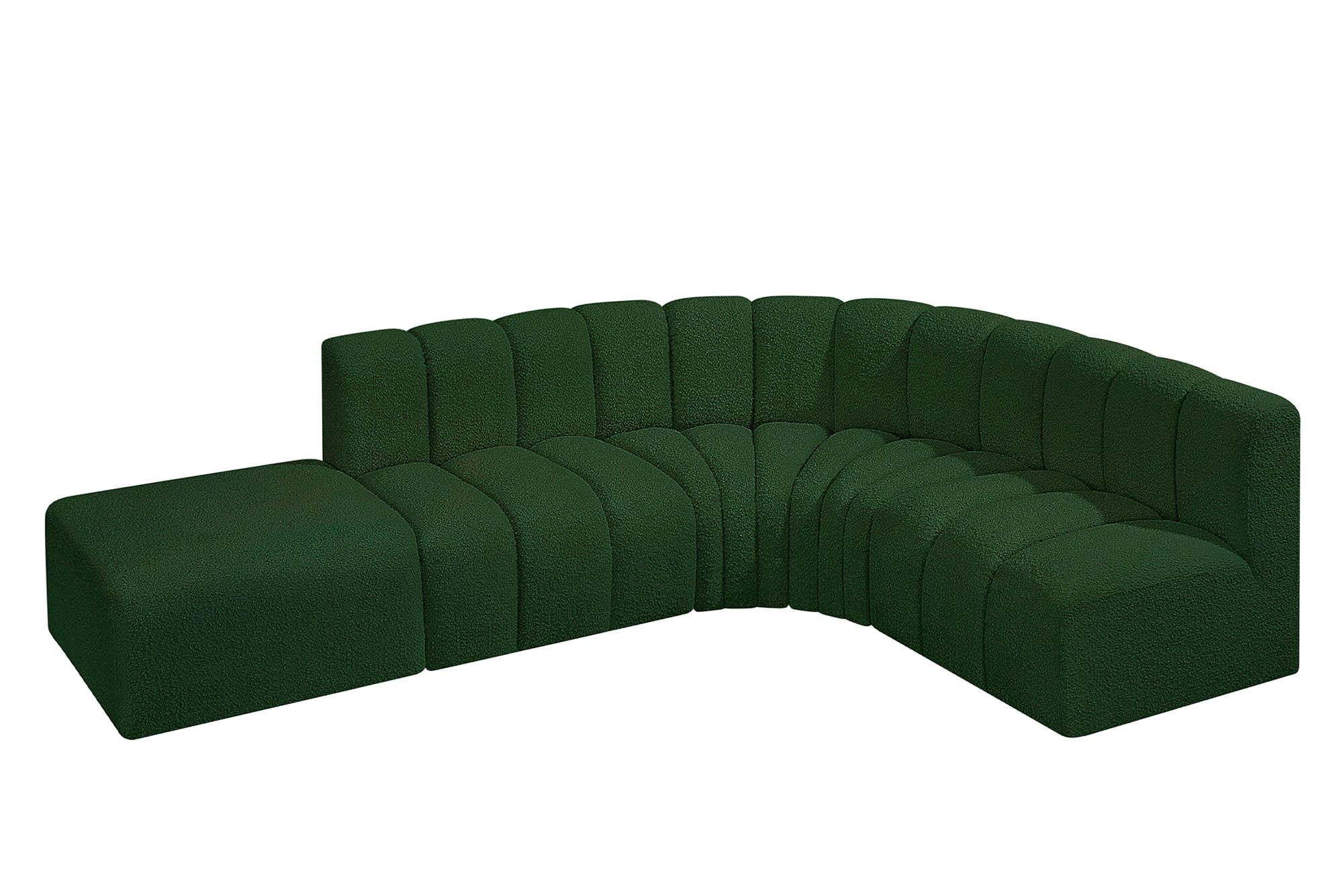 

        
Meridian Furniture ARC 102Green-S5C Modular Sectional Sofa Green Boucle 094308297620
