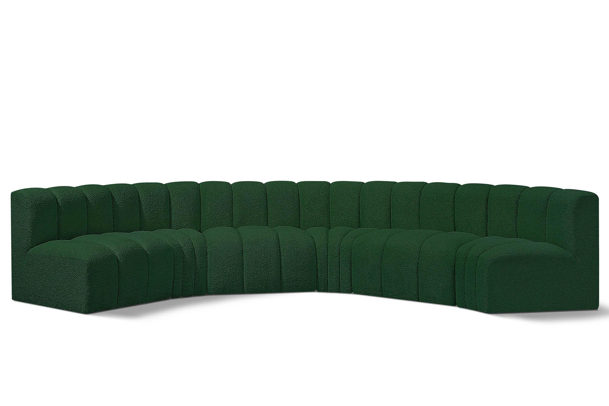 Contemporary, Modern Modular Sectional Sofa ARC 102Green-S6B 102Green-S6B in Green 