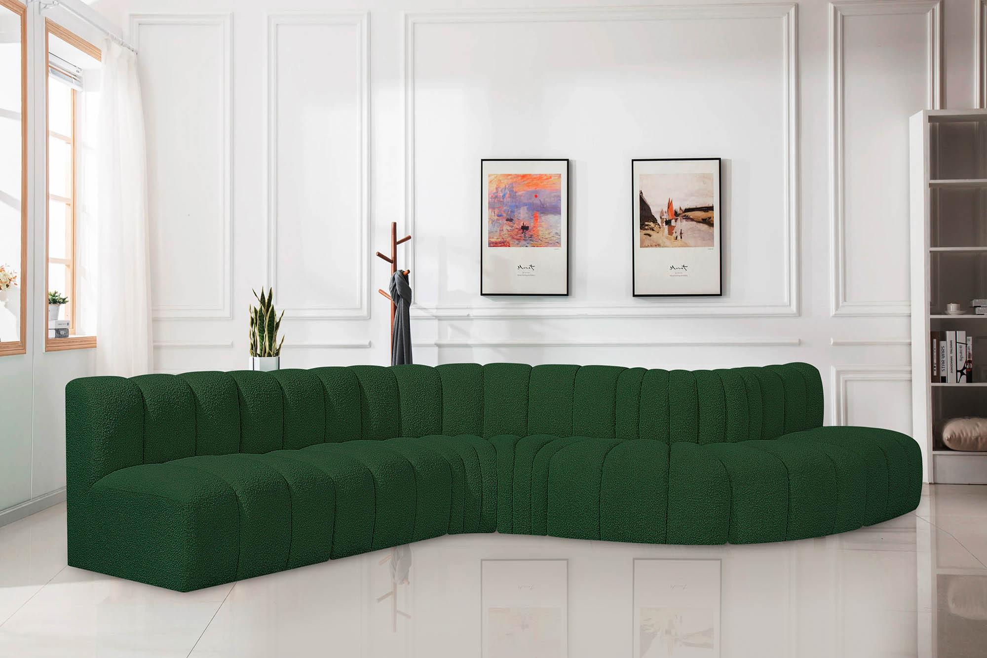

    
Green Boucle Channel Tufted Modular Sectional ARC 102Green-S7C Meridian Modern
