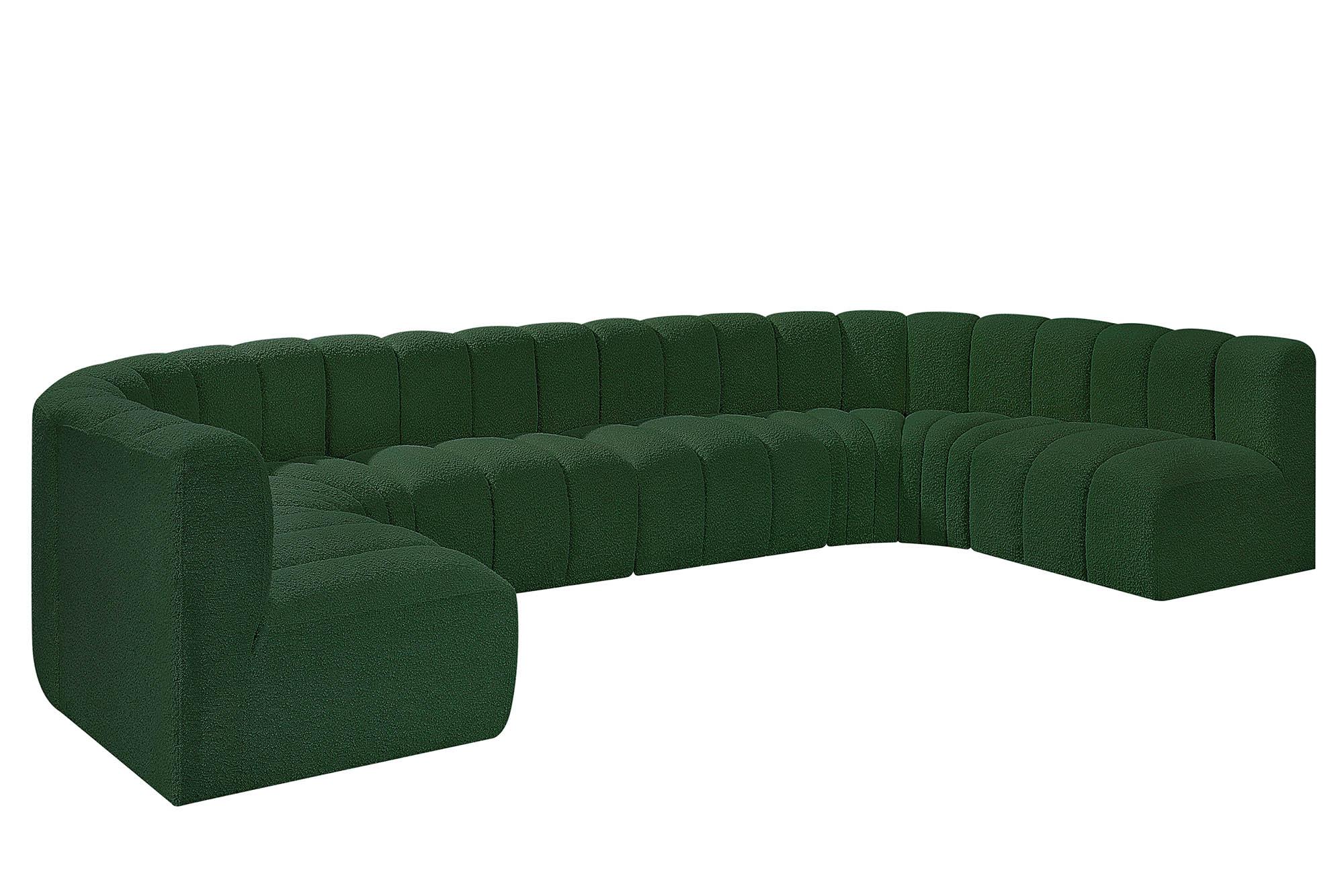 Contemporary, Modern Modular Sectional Sofa ARC 102Green-S8A 102Green-S8A in Green 