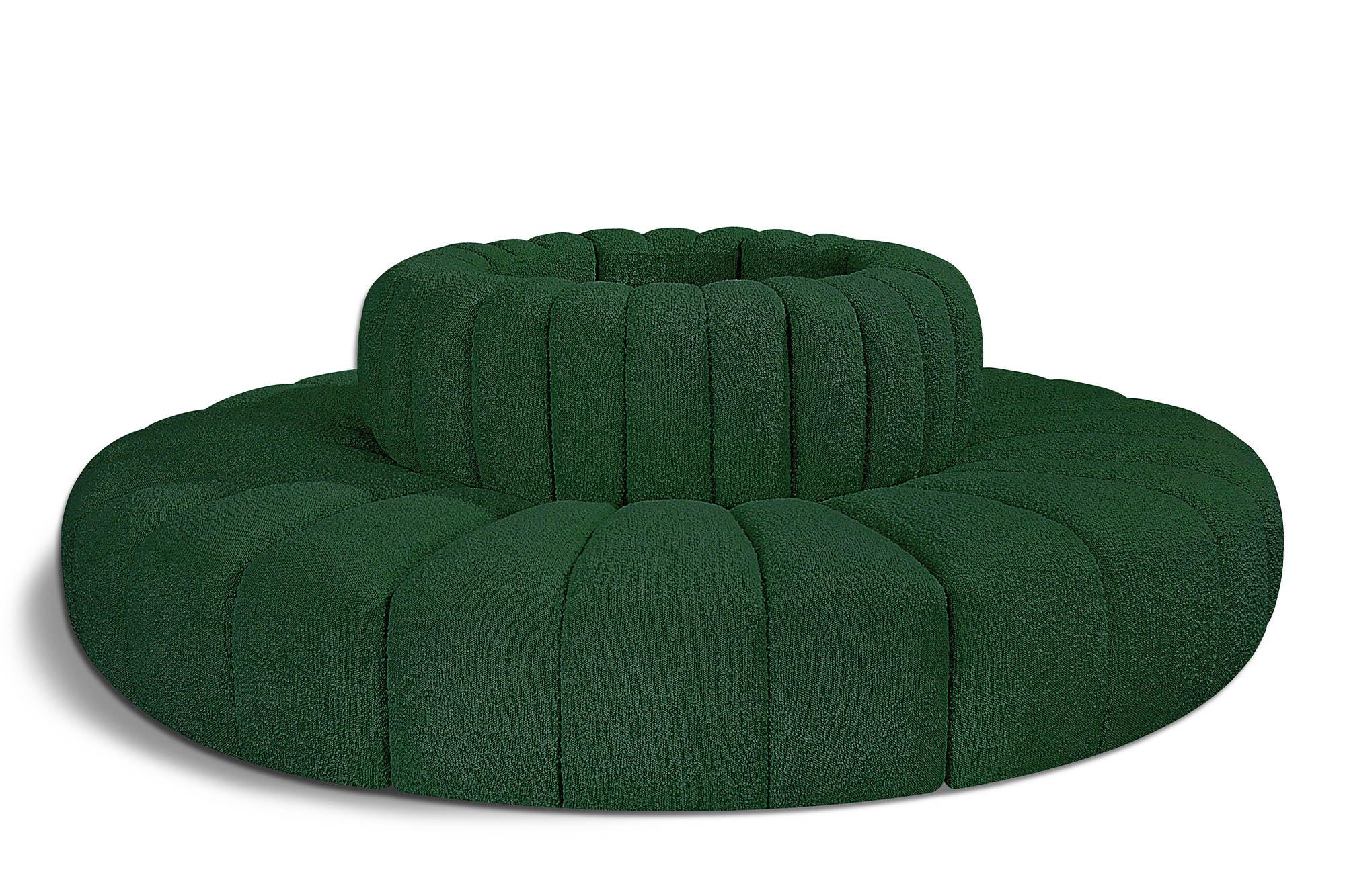 Contemporary, Modern Modular Sectional Sofa ARC 102Green-S8D 102Green-S8D in Green 