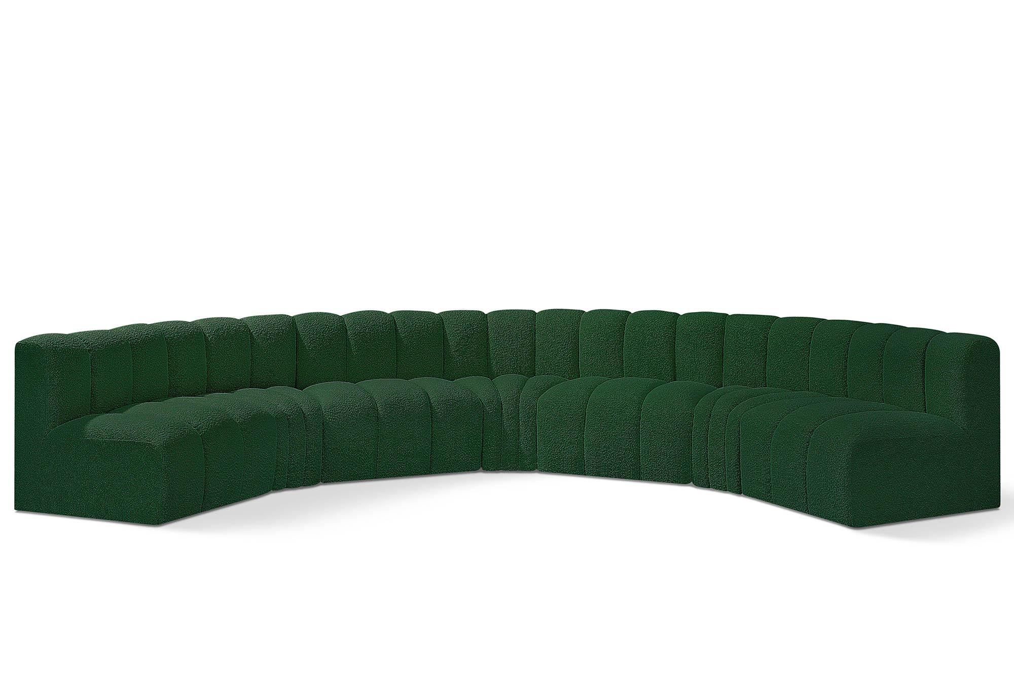 

    
Green Boucle Channel Tufted Modular Sectional ARC102Green-S7B Meridian Modern
