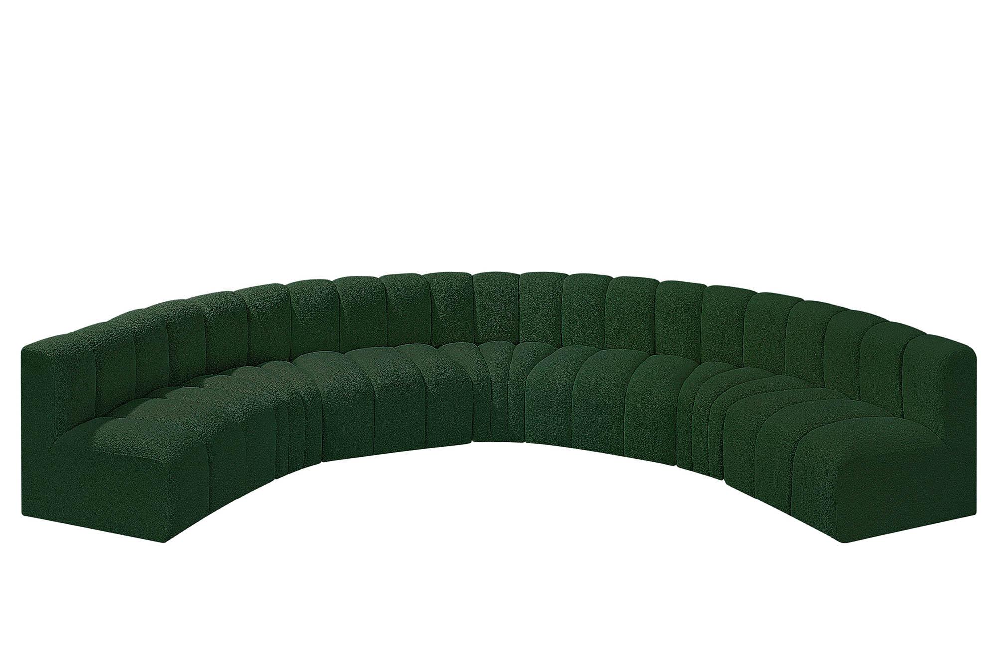 

        
Meridian Furniture ARC 102Green-S7B Modular Sectional Sofa Green Boucle 094308297682
