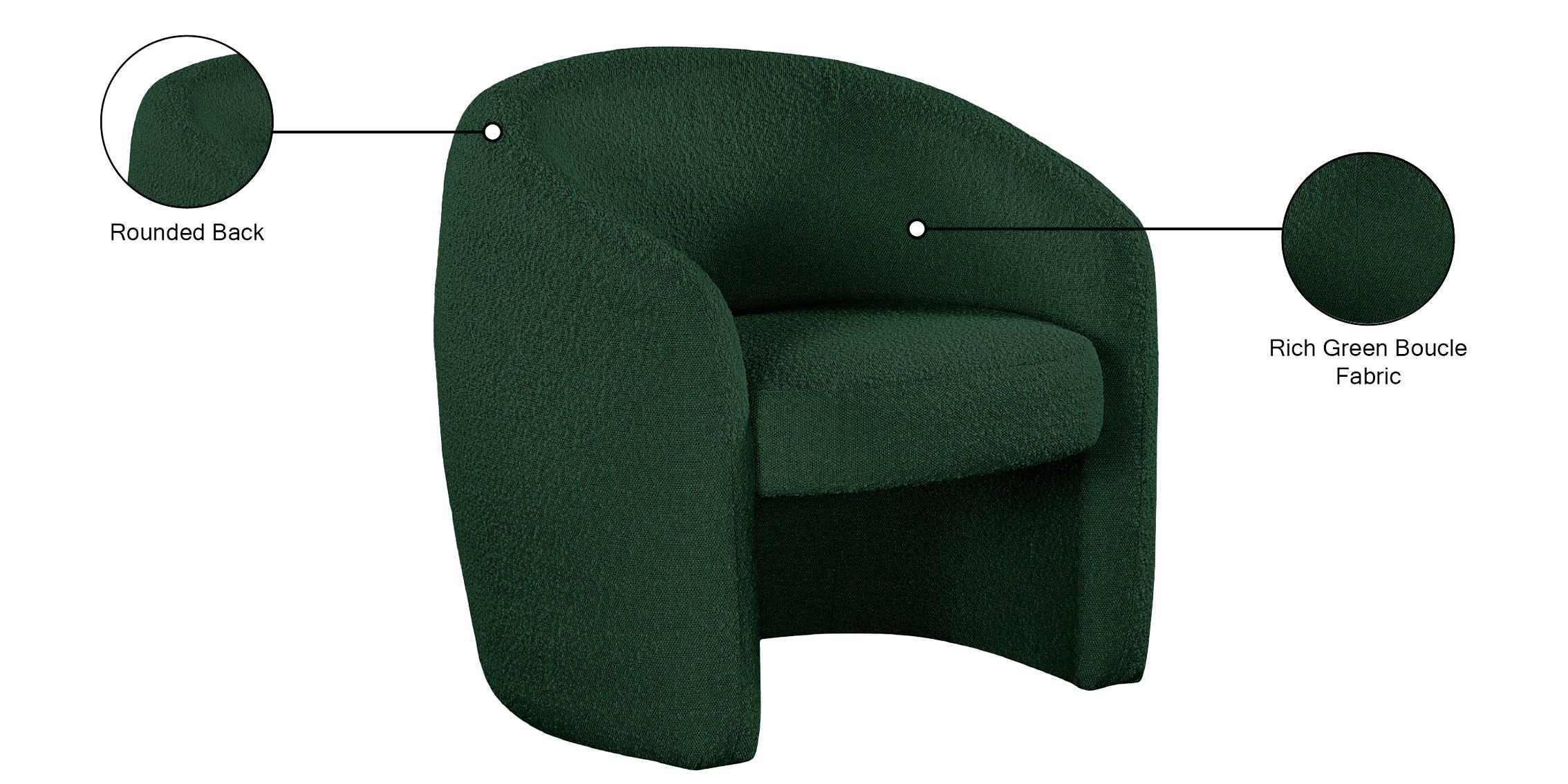 

    
543Green Meridian Furniture Accent Chair
