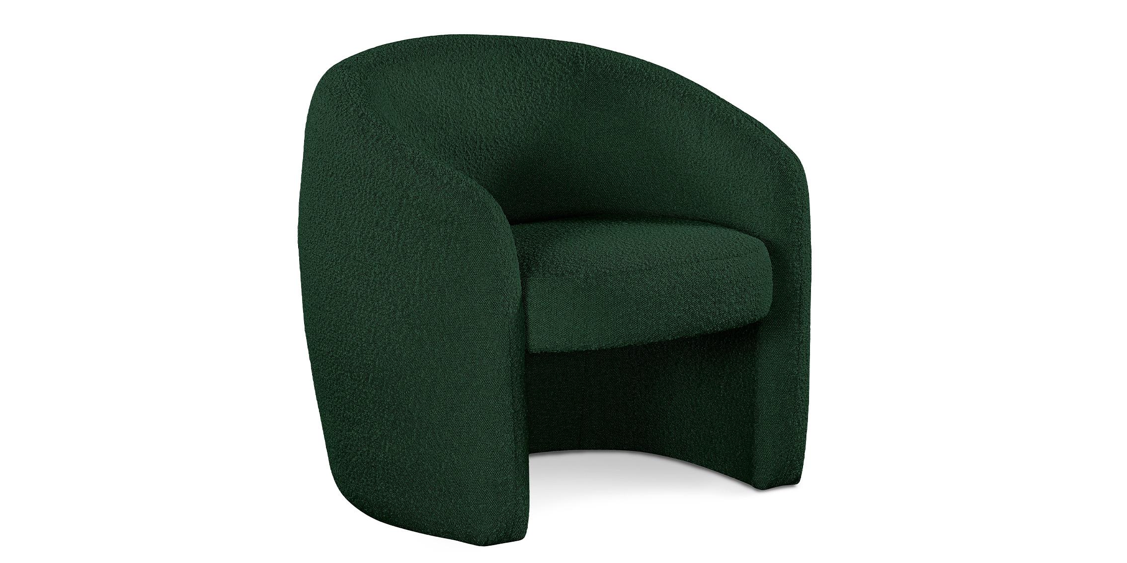 

    
Green Boucle Fabric Accent Chair ACADIA 543Green Meridian Modern Contemporary
