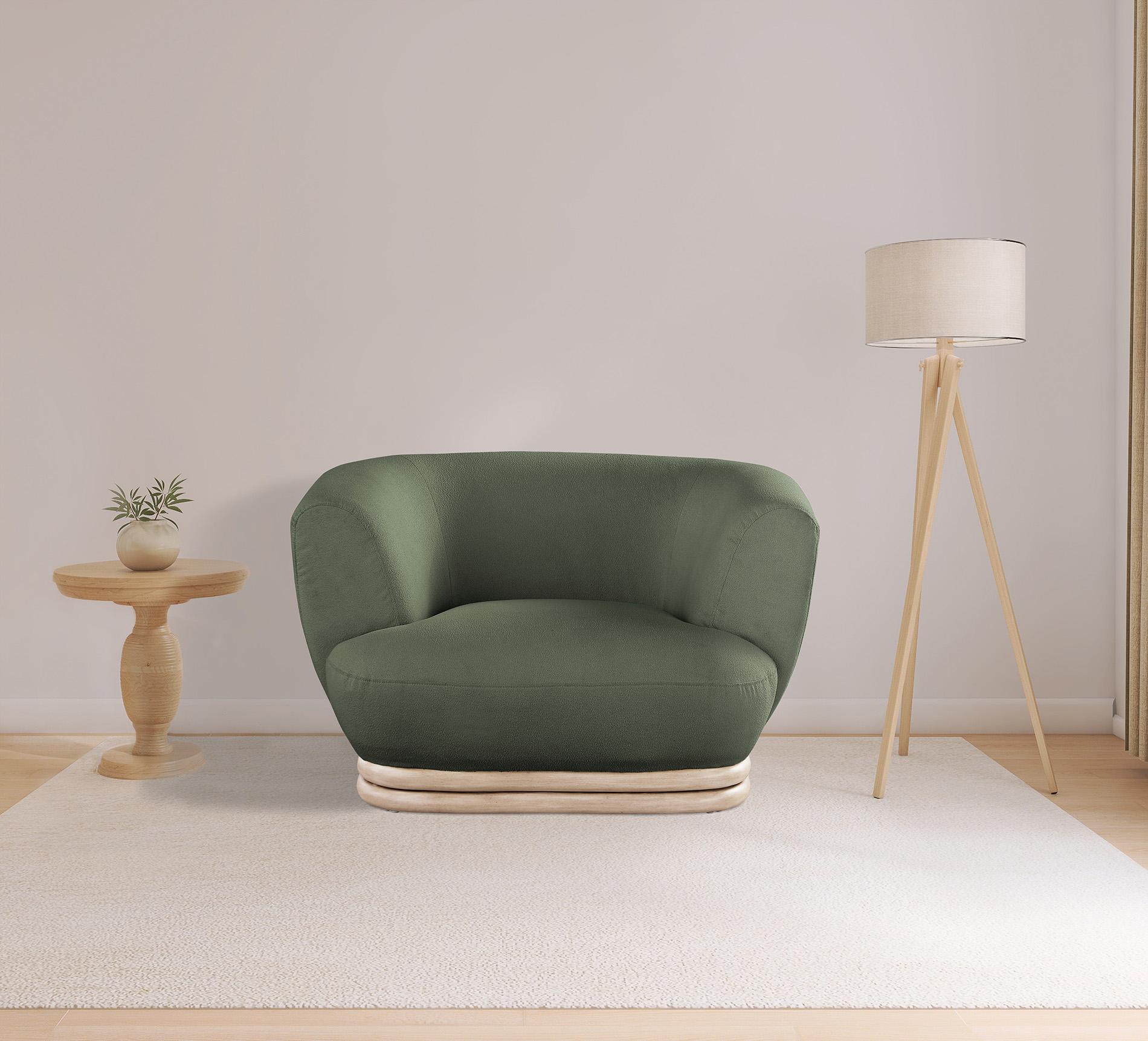 

    
Green Boucle Fabric Arm Chair KIPTON 648Green-C Meridian Mid-Century Modern
