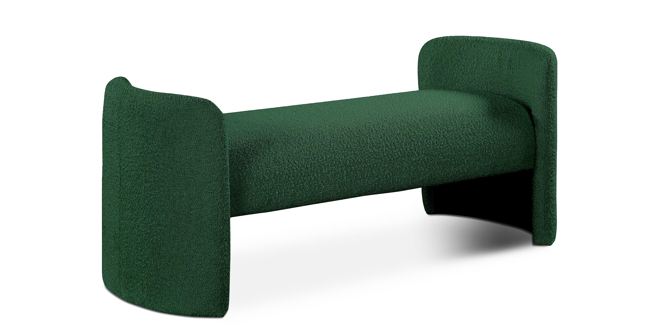 

    
Green Boucle Fabric Bench PEYTON 117Green Meridian Modern Contemporary
