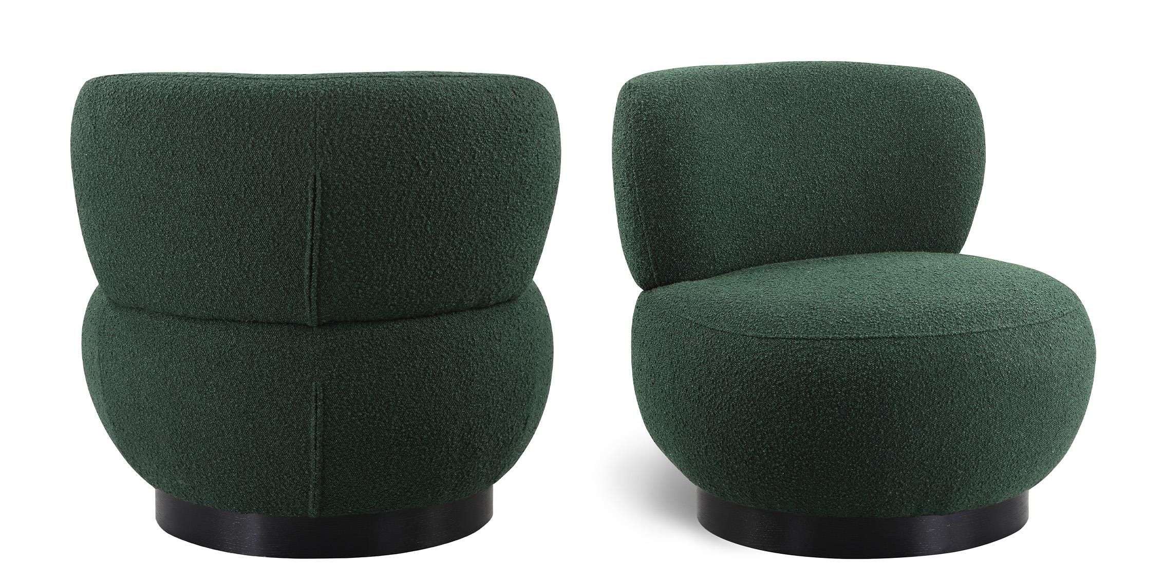

    
Green Boucle Fabric Chair Set 2Pcs CALAIS 557Green Meridian Mid-Century Modern
