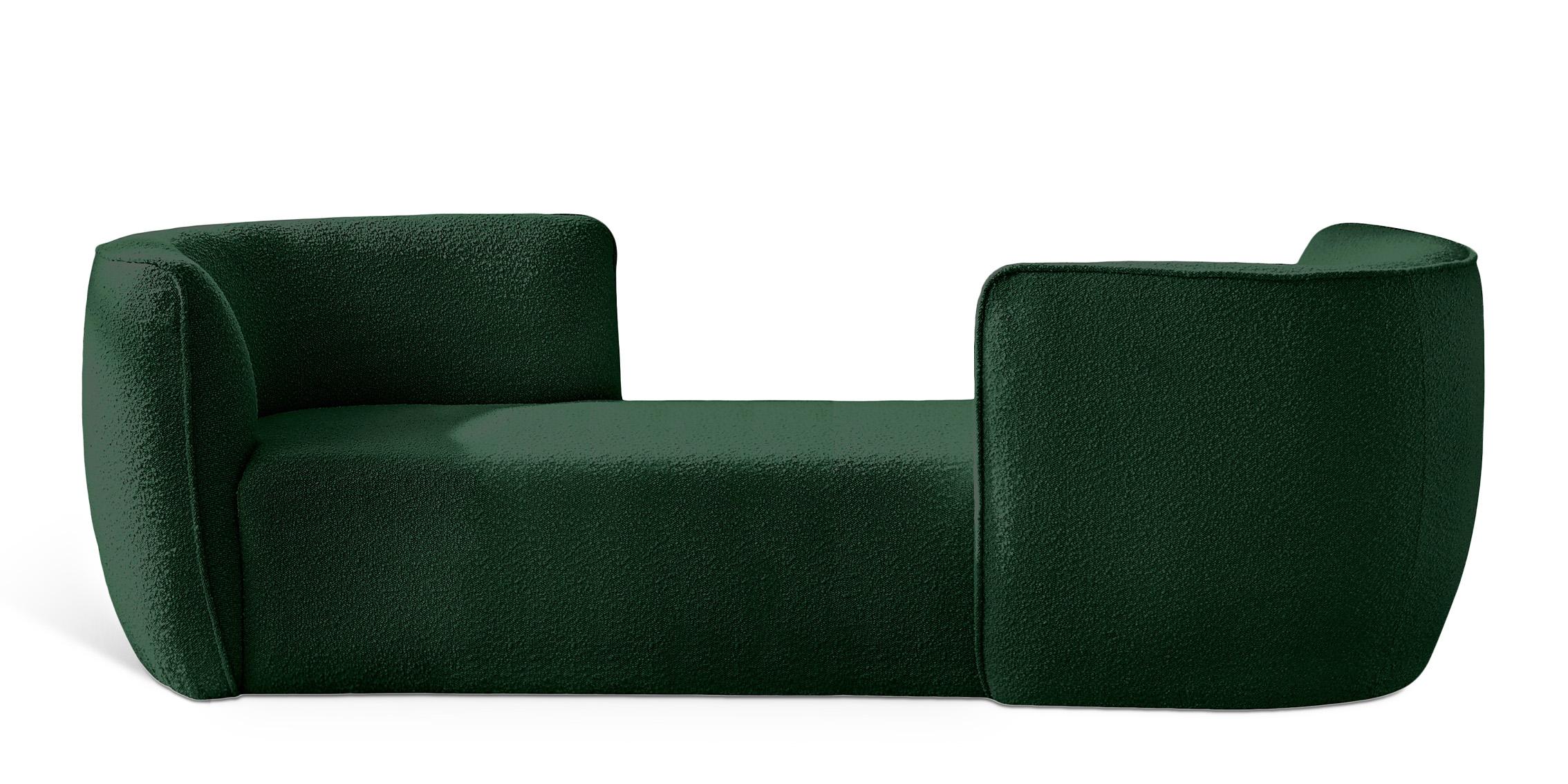 

    
Green Boucle Fabric Chaise Lounge HILTON 158Green Meridian Modern Contemporary
