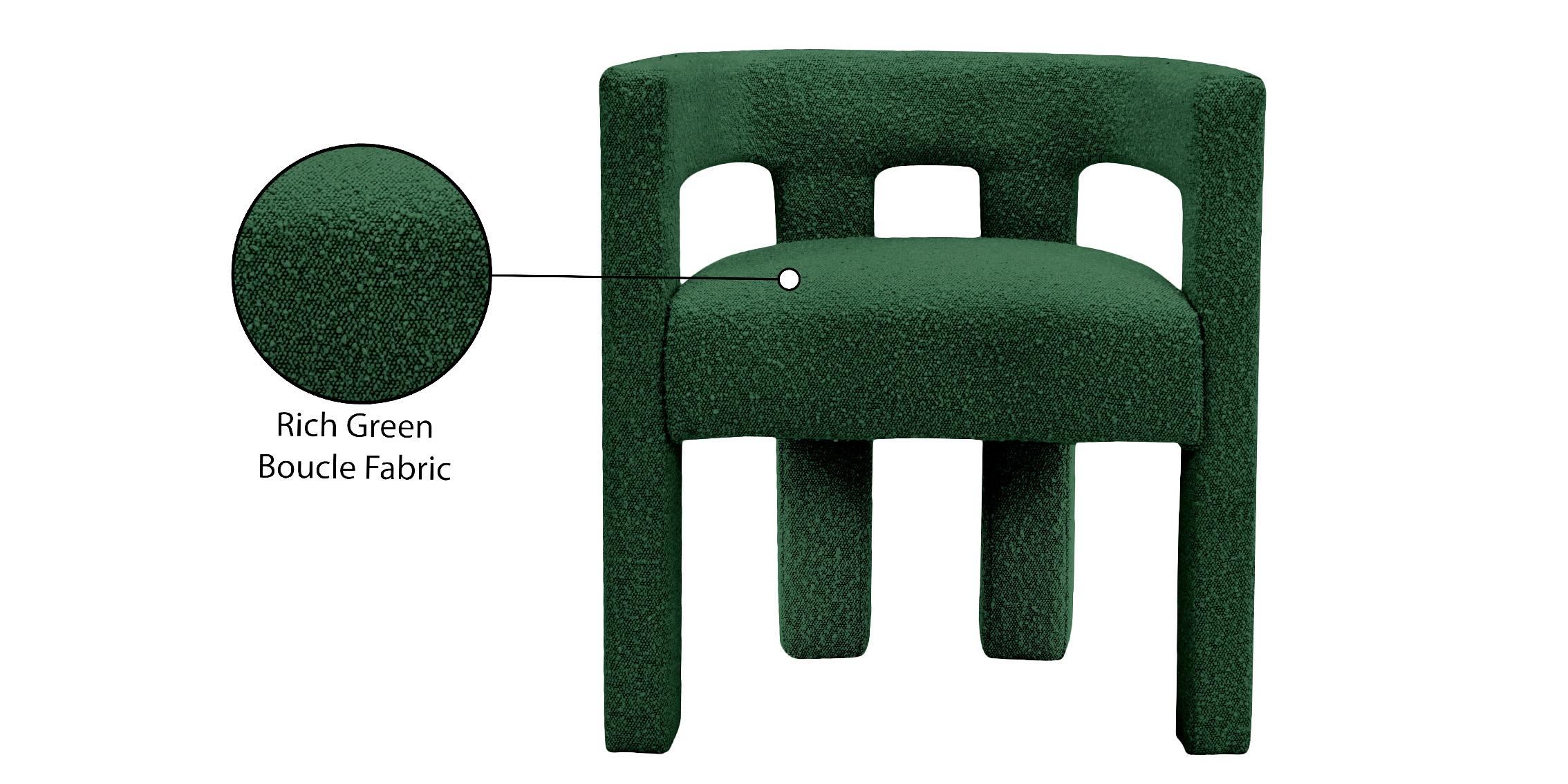 

        
Meridian Furniture ATHENA 864Green-C Dining Chair Set Green Boucle Fabric 094308268224
