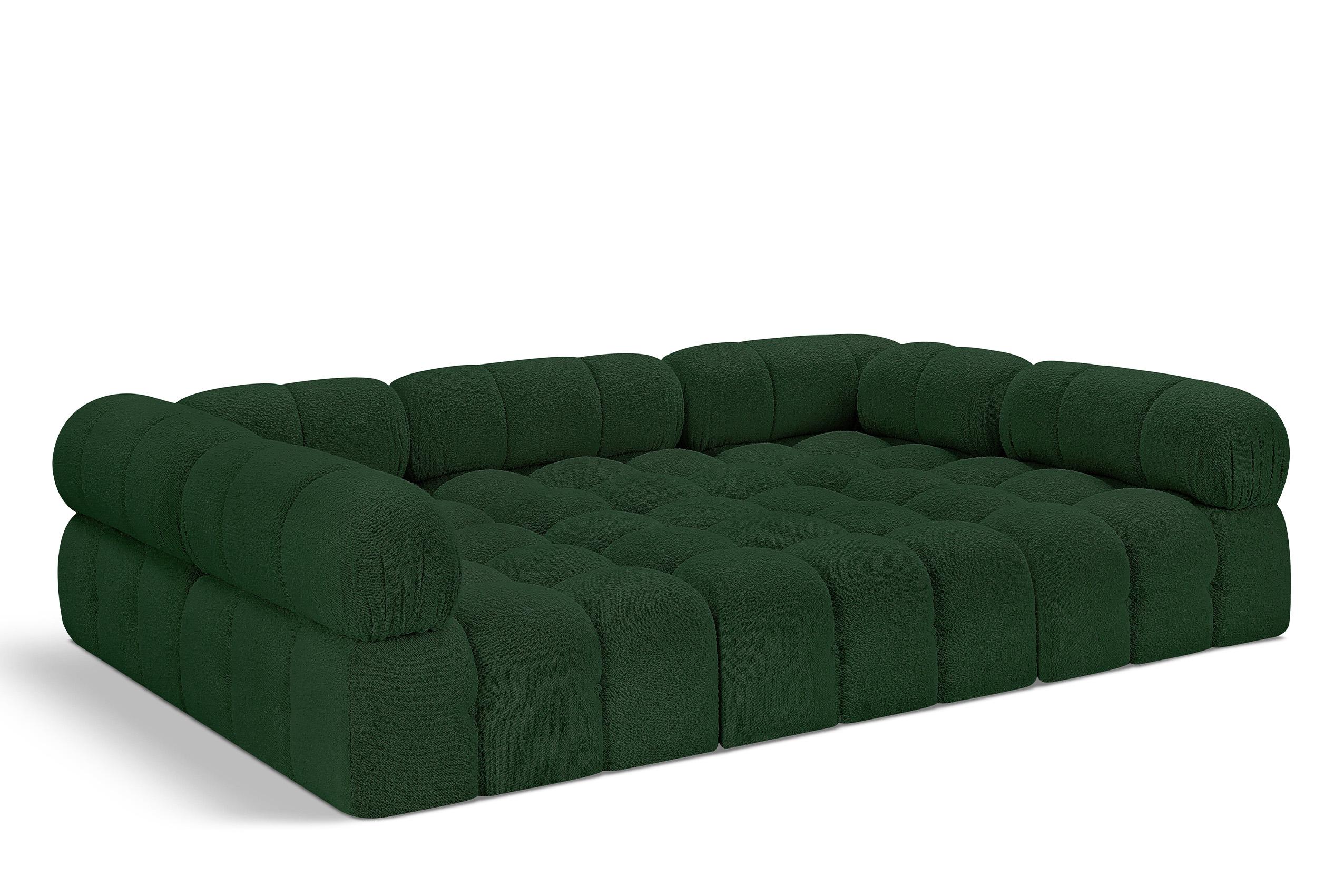 

    
Green Boucle Modular Sectional Sofa AMES 611Green-Sec6C Meridian Modern
