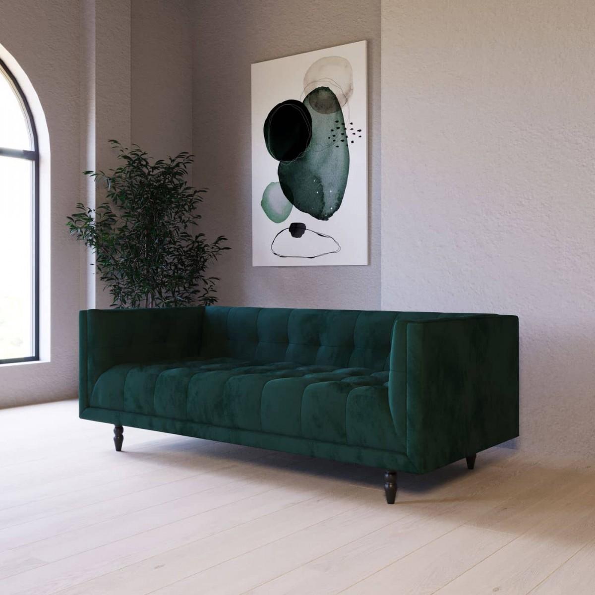 

                    
VIG Furniture VGUIFLORA Sofa Green Fabric Purchase 
