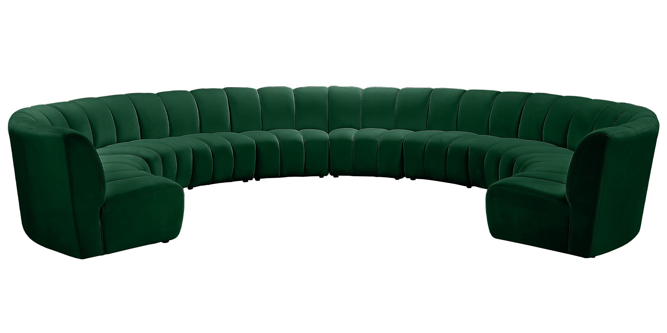 

        
Meridian Furniture INFINITY 638Green-10PC Modular Sectional Sofa Green Velvet 753359803746
