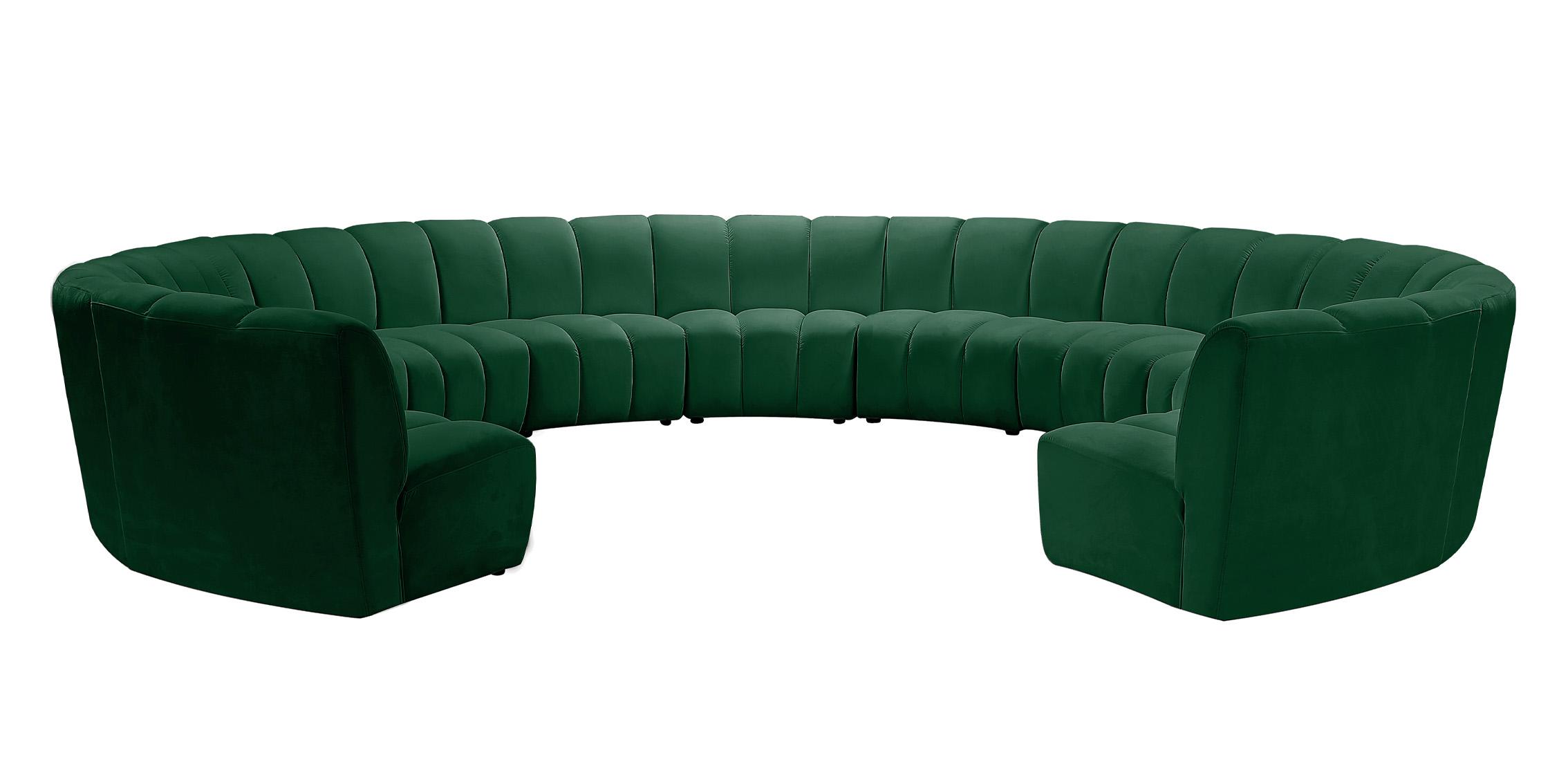 

        
Meridian Furniture INFINITY 638Green-11PC Modular Sectional Sofa Green Velvet 753359803753
