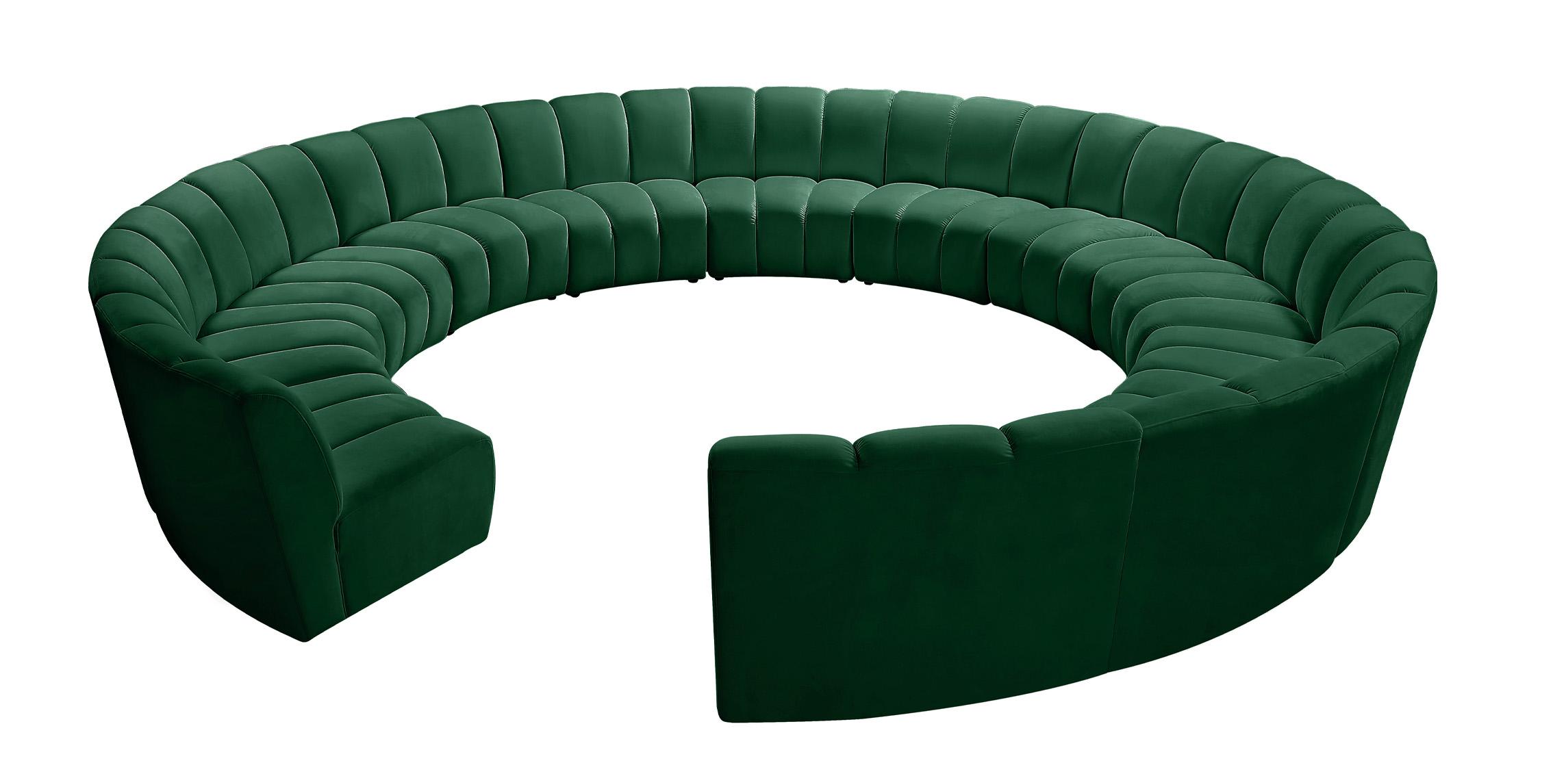 

        
Meridian Furniture INFINITY 638Green-12PC Modular Sectional Sofa Green Velvet 753359803760
