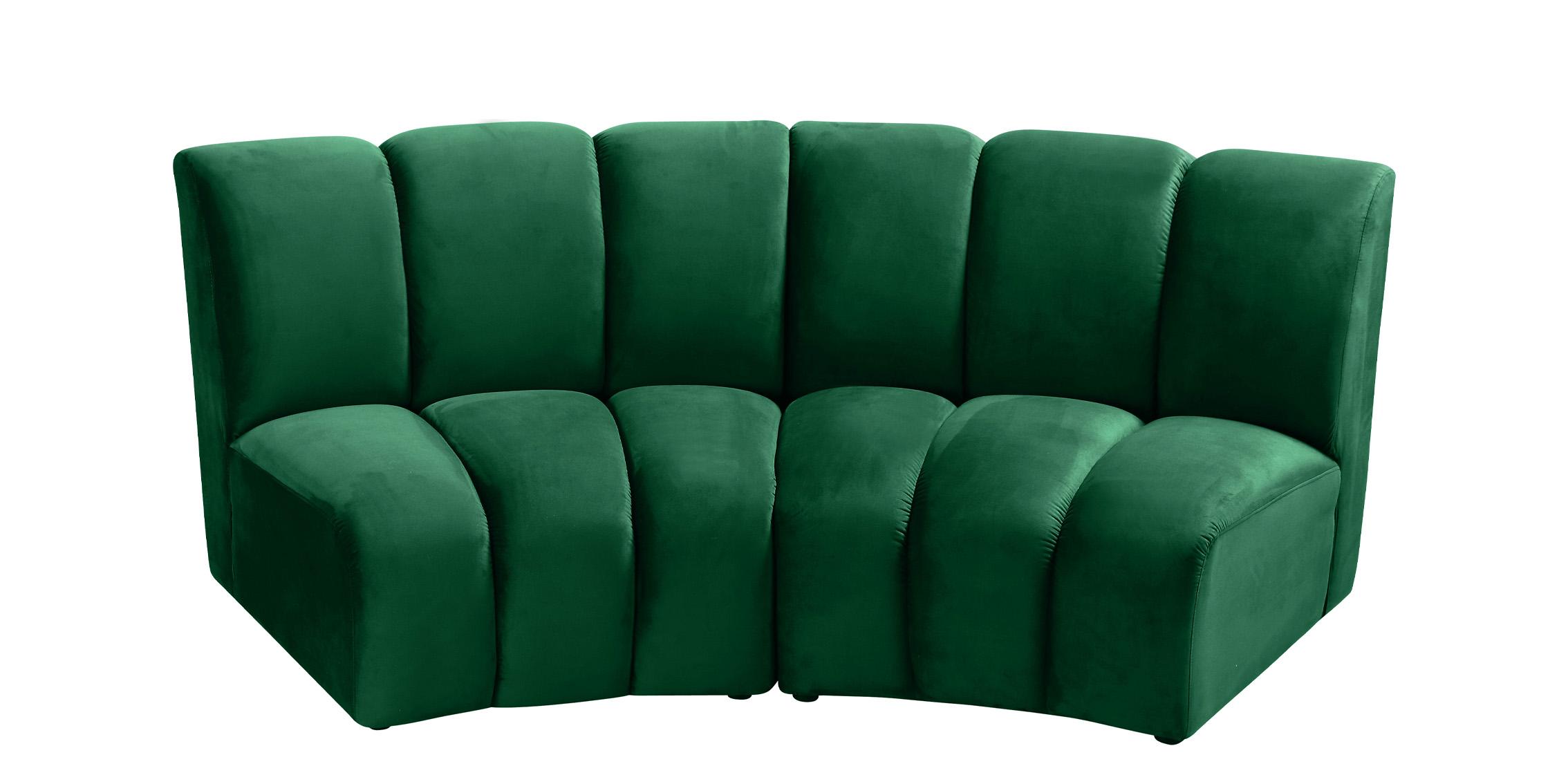 

        
Meridian Furniture INFINITY 638Green-2PC Modular Sectional Sofa Green Velvet 753359801636
