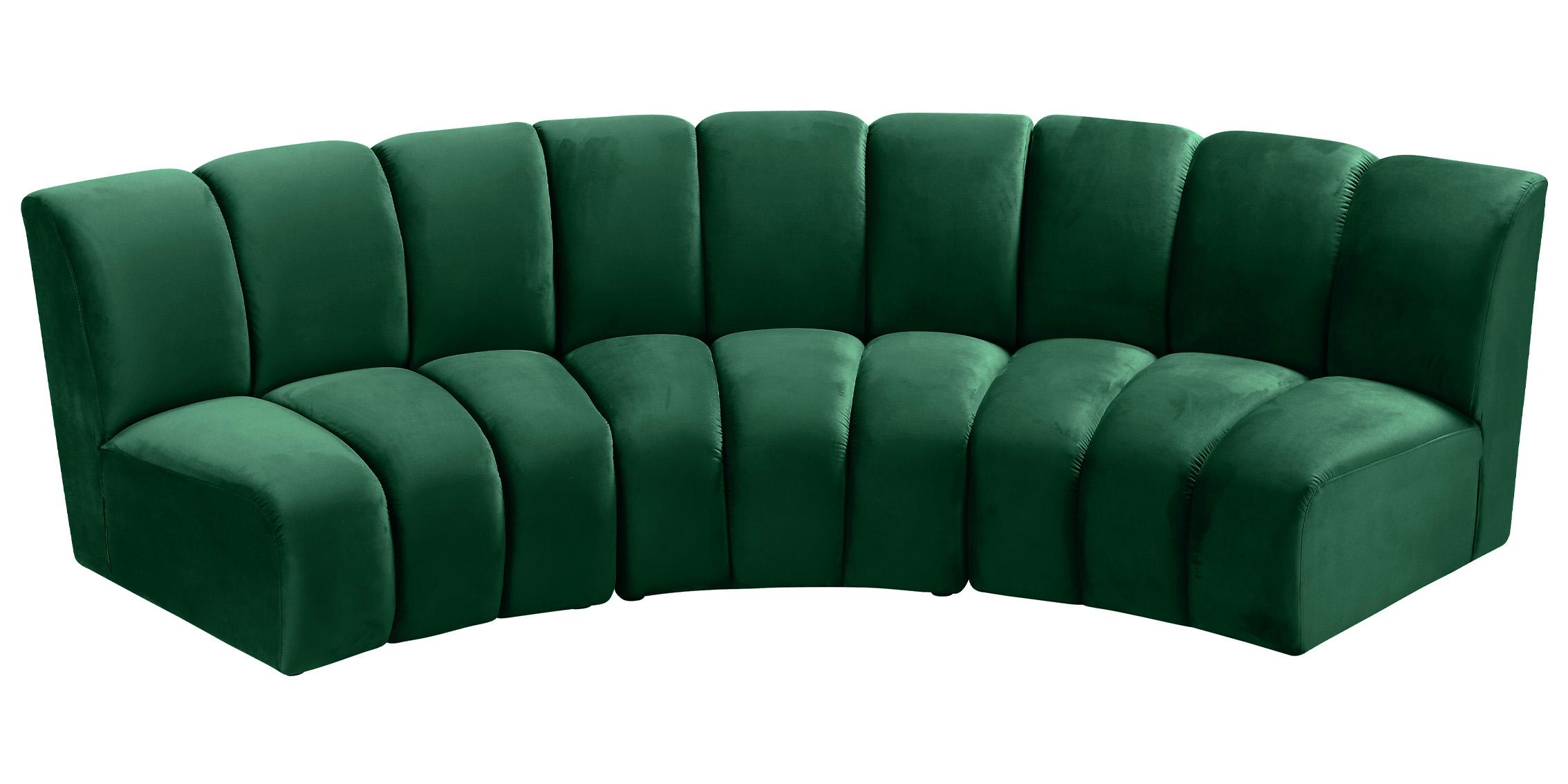 

    
638Green-3PC Meridian Furniture Modular Sectional Sofa
