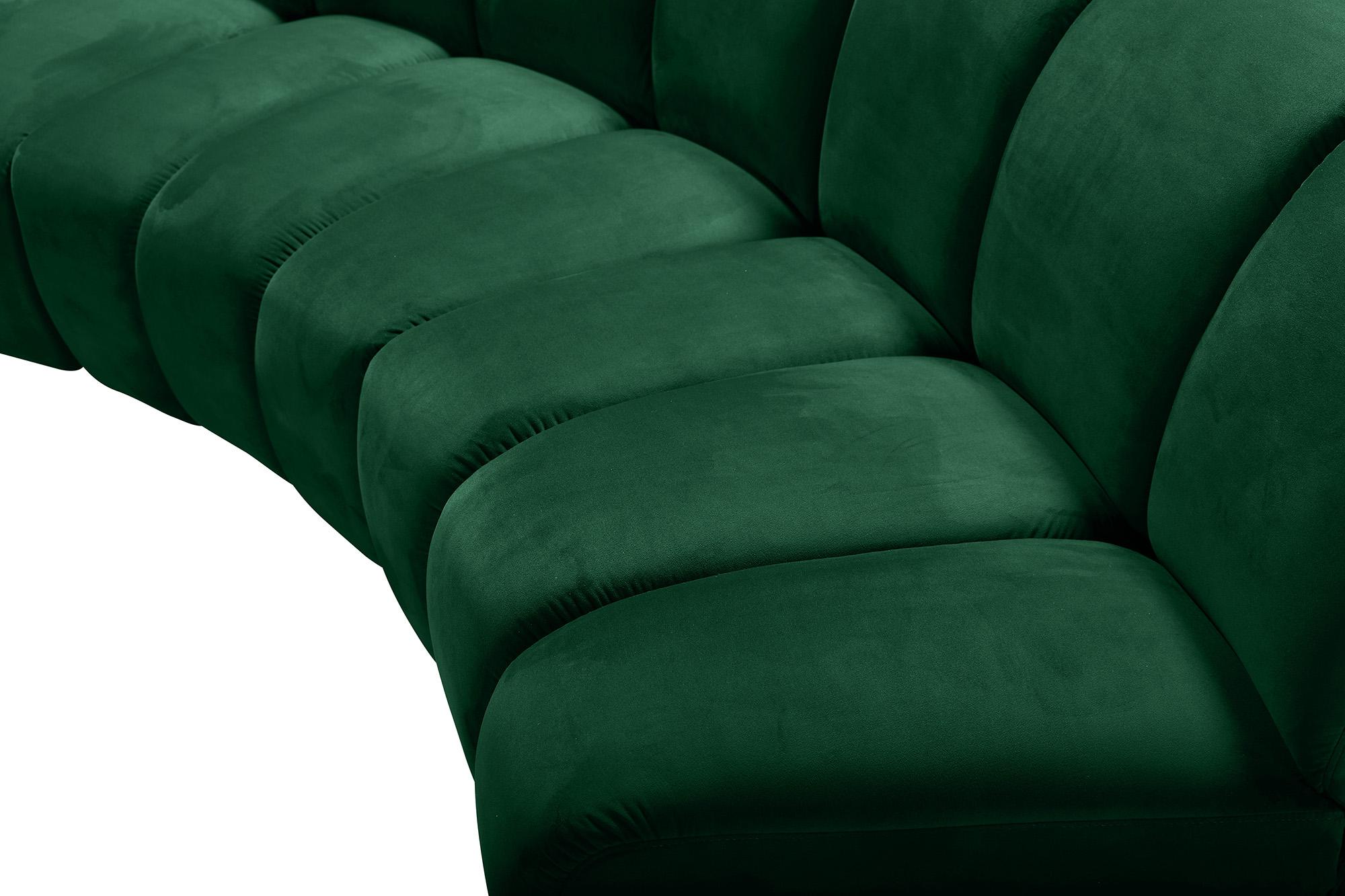 

        
Meridian Furniture INFINITY 638Green-4PC Modular Sectional Sofa Green Velvet 753359801650
