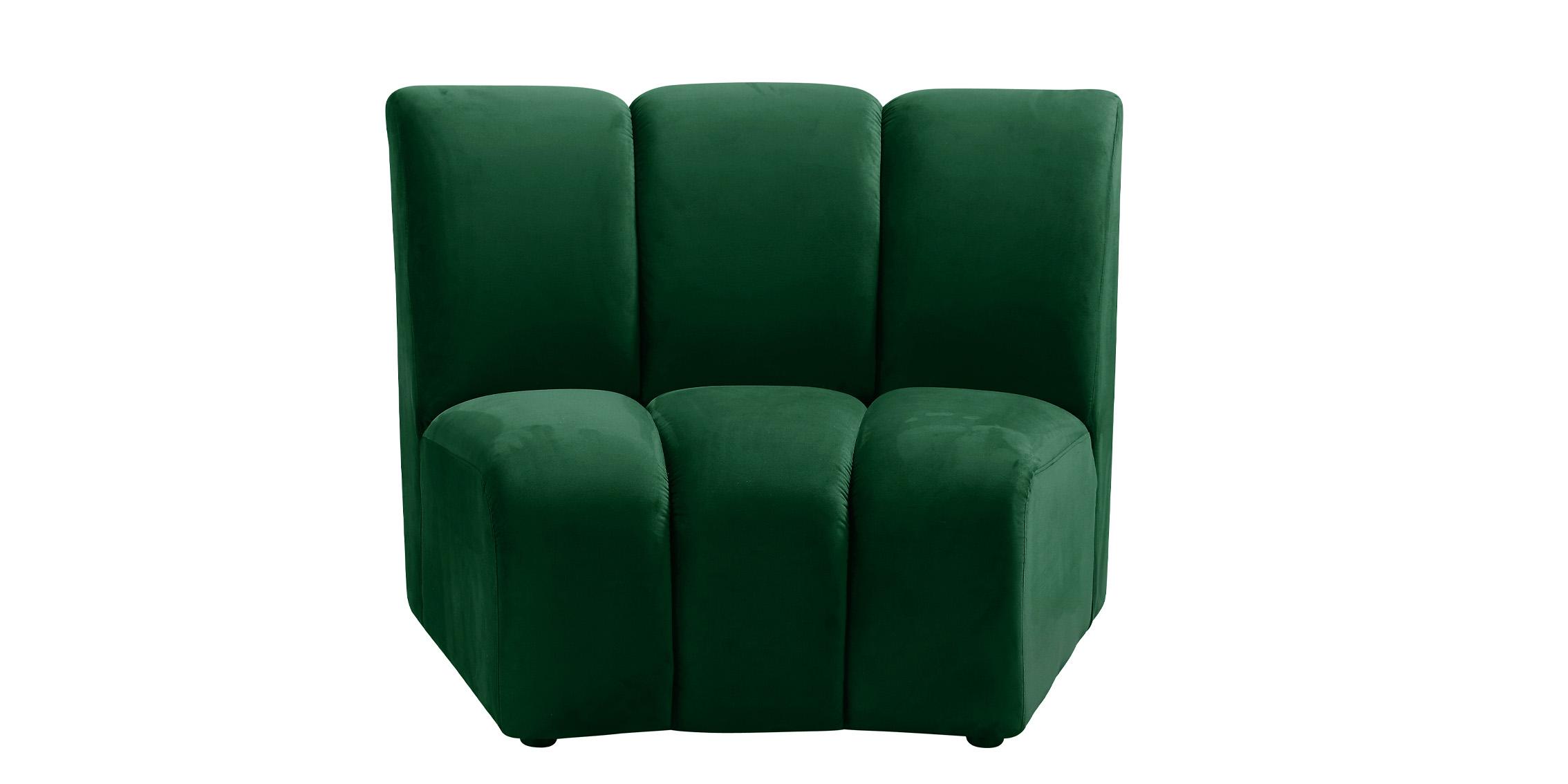 

    
 Order  Green Velvet Modular Sectional Sofa INFINITY 638Green-4PC Meridian Modern
