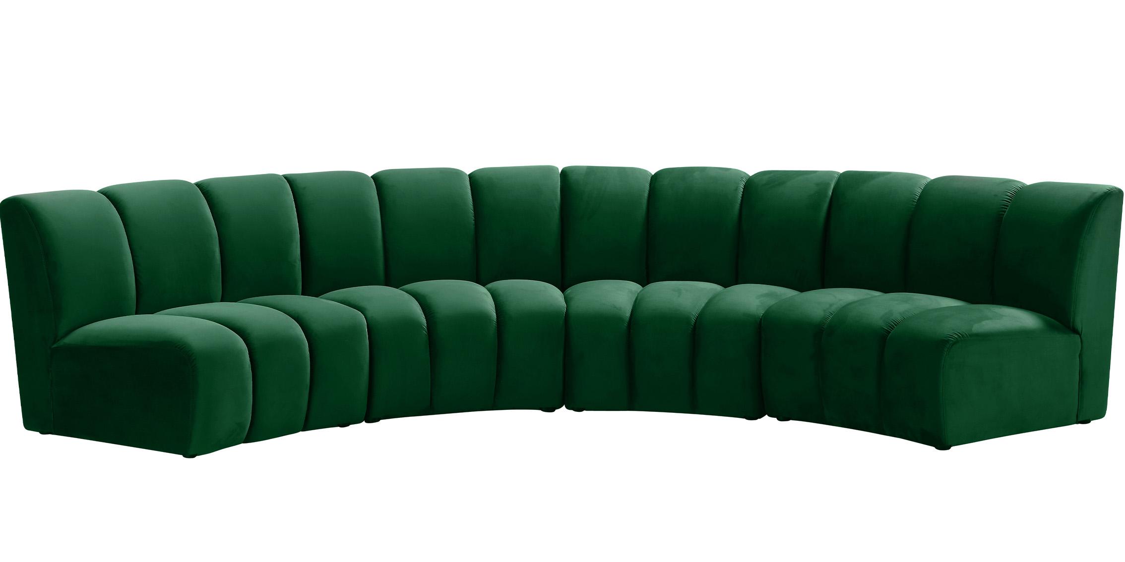 

    
638Green-4PC Green Velvet Modular Sectional Sofa INFINITY 638Green-4PC Meridian Modern
