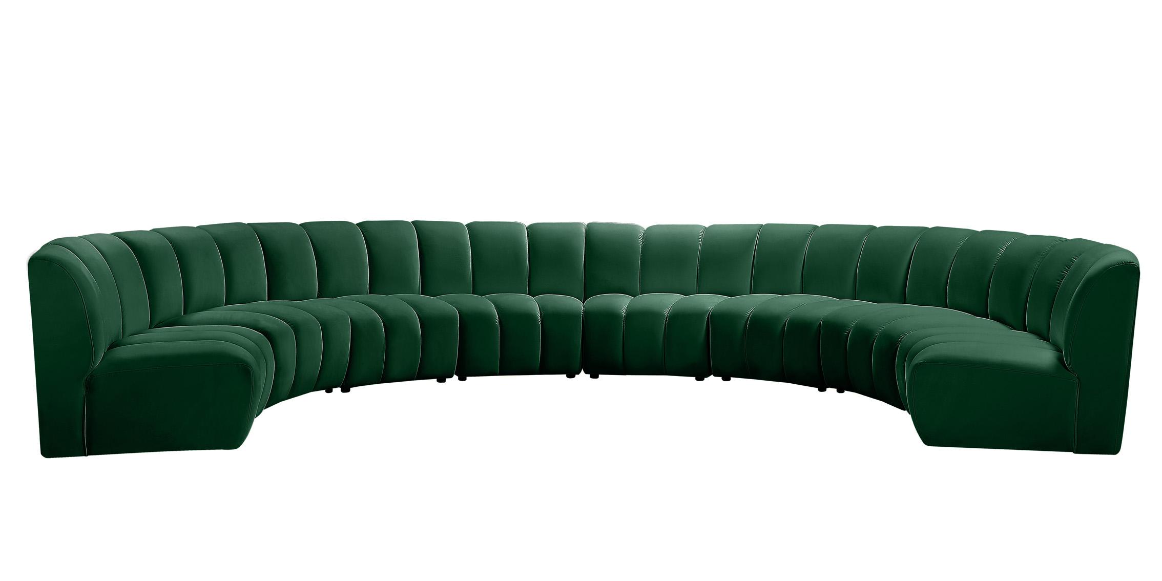 

    
638Green-8PC Green Velvet Modular Sectional Sofa INFINITY 638Green-8PC Meridian Modern
