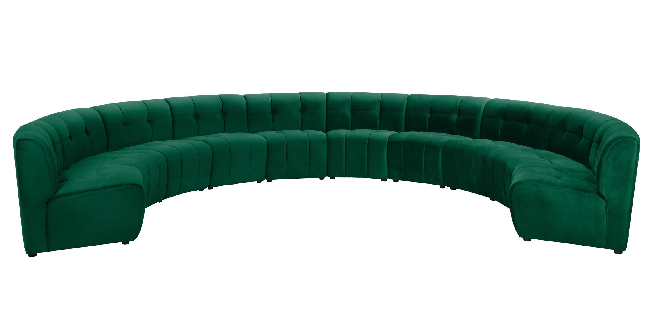 

        
Meridian Furniture LIMITLESS 645Green-10PC Modular Sectional Sofa Green Velvet 753359808338
