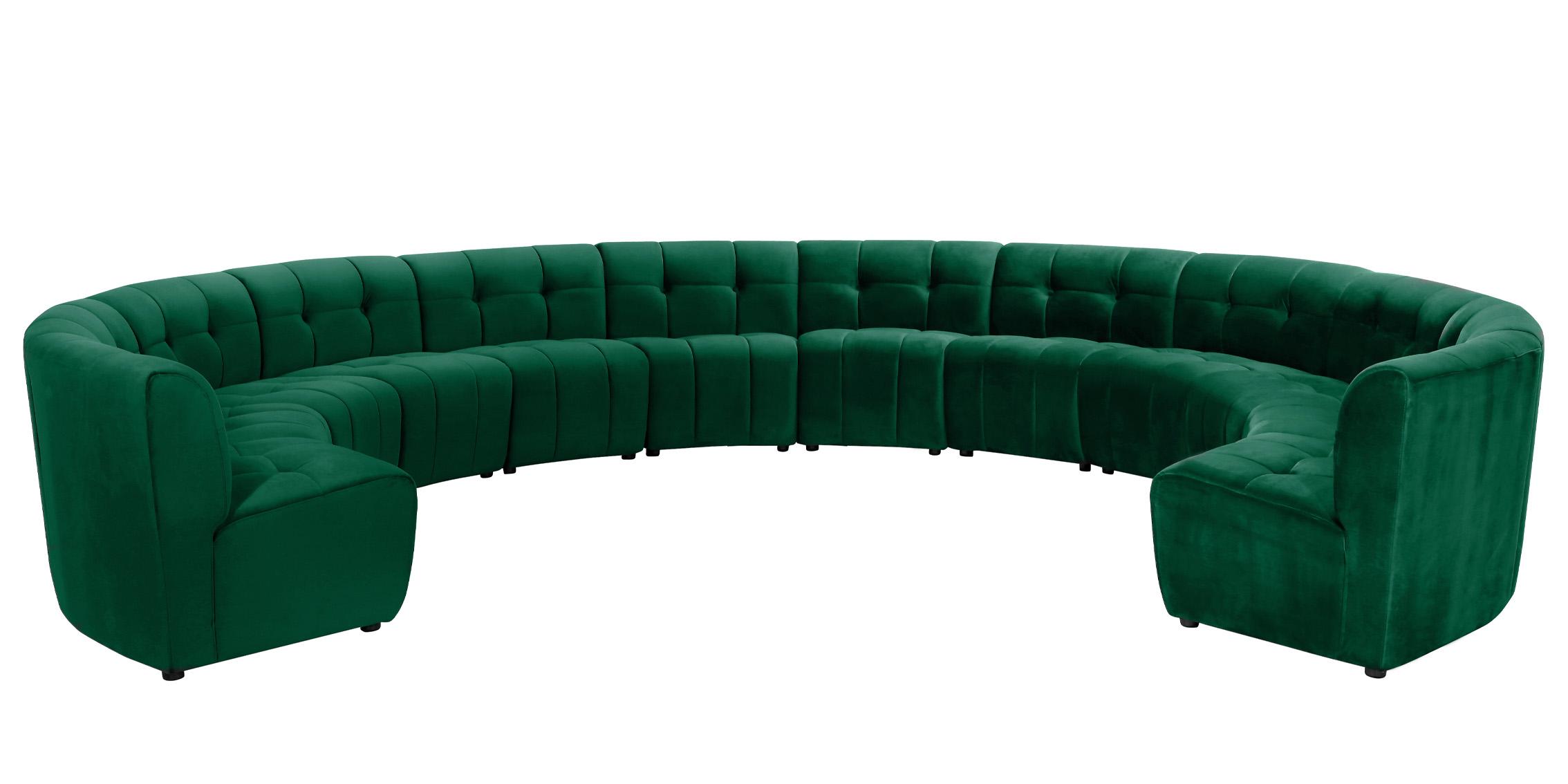 

        
Meridian Furniture LIMITLESS 645Green-12PC Modular Sectional Sofa Green Velvet 753359808352

