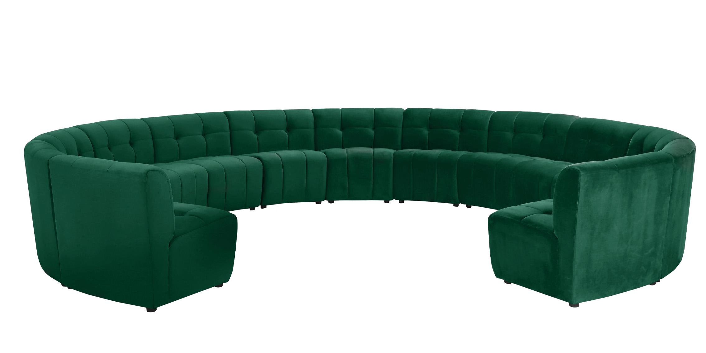 

        
Meridian Furniture LIMITLESS 645Green-13PC Modular Sectional Sofa Green Velvet 753359807225
