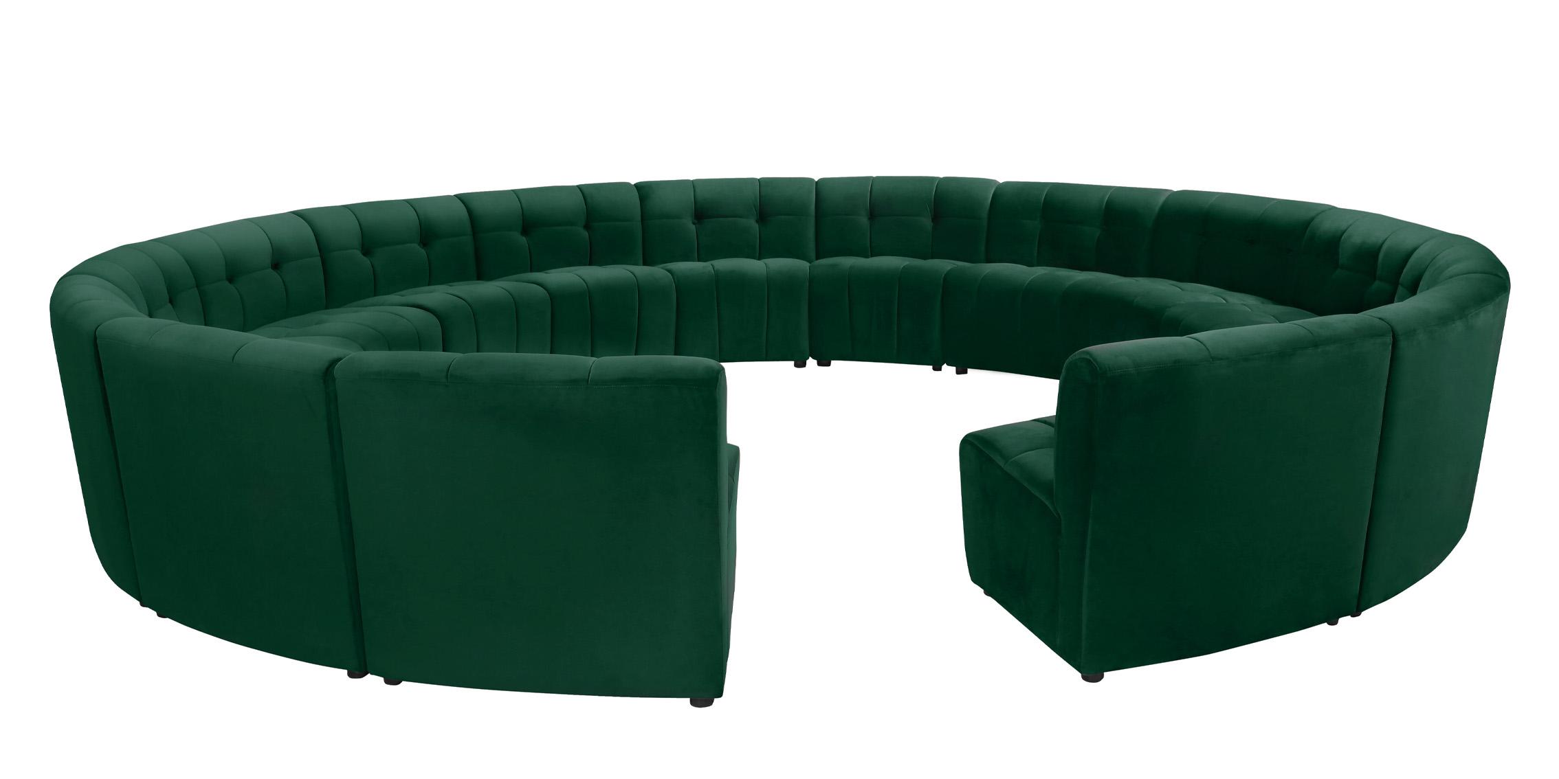 

        
Meridian Furniture LIMITLESS 645Green-15PC Modular Sectional Sofa Green Velvet 753359809113
