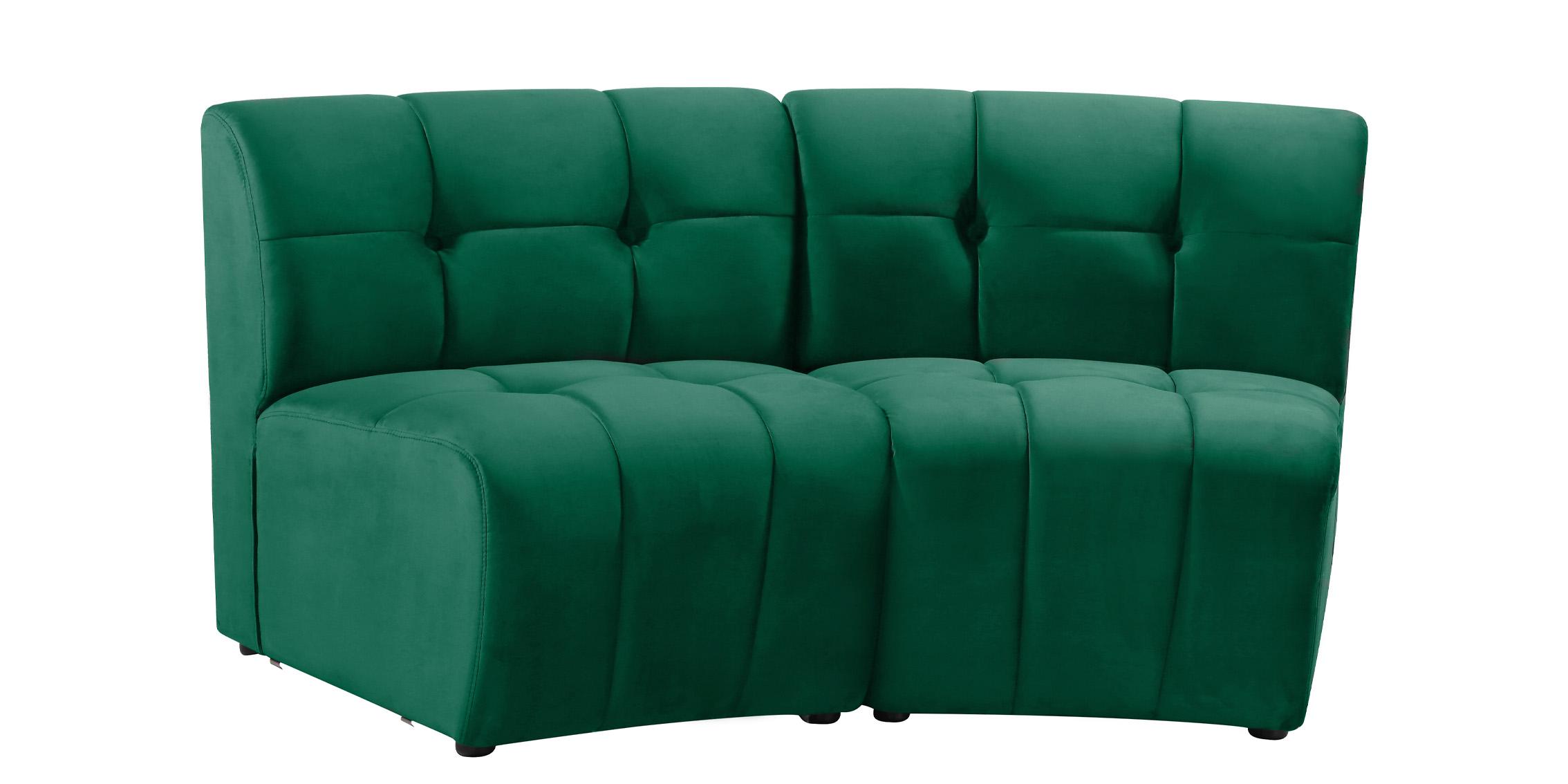 

        
Meridian Furniture LIMITLESS 645Green-2PC Modular Sectional Sofa Green Velvet 753359808253
