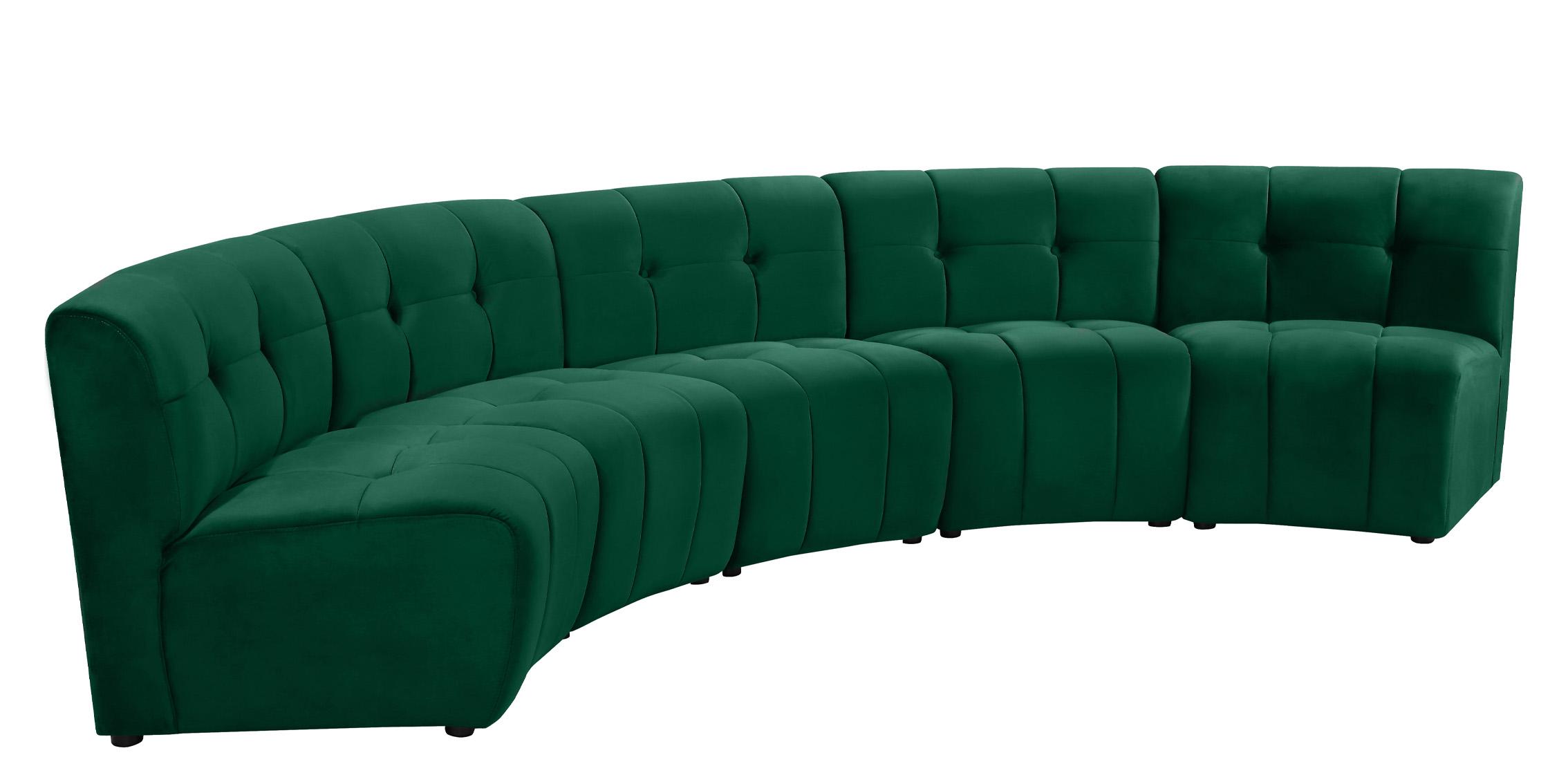 

        
Meridian Furniture LIMITLESS 645Green-5PC Modular Sectional Sofa Green Velvet 753359808284
