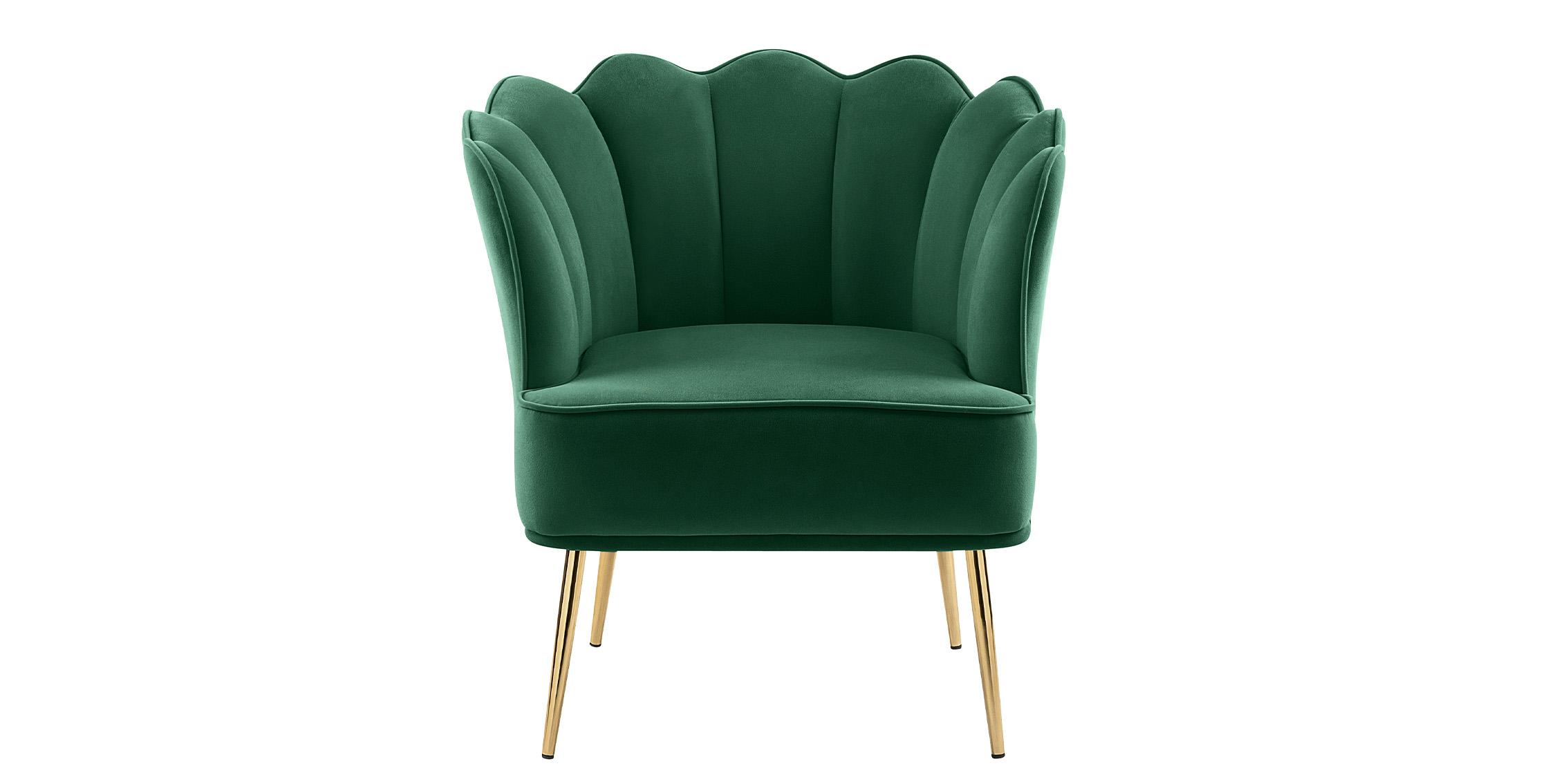 

    
Meridian Furniture JESTER 516Green Accent Chair Green/Gold 516Green

