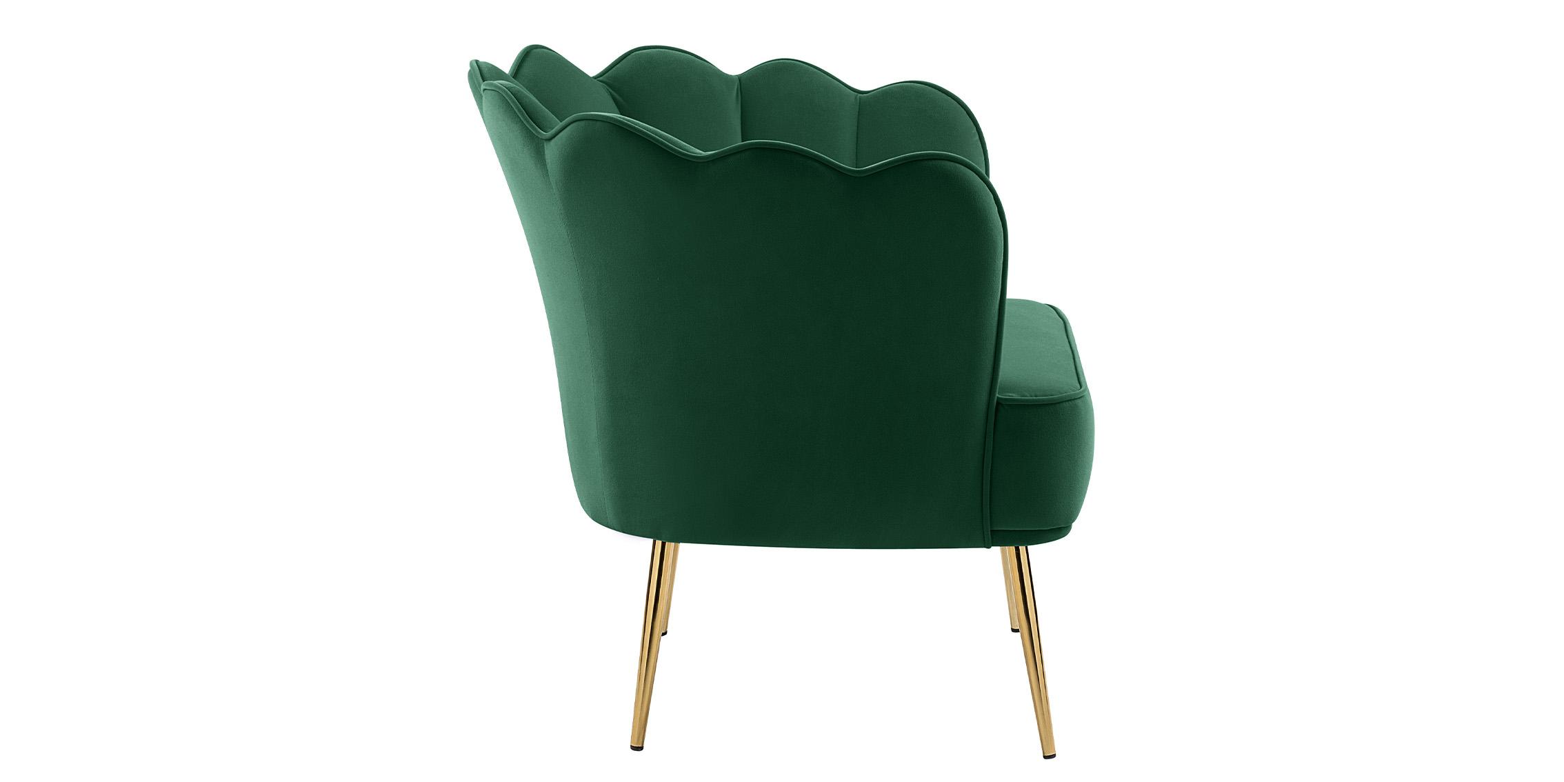 

        
Meridian Furniture JESTER 516Green Accent Chair Green/Gold Velvet 753359805115
