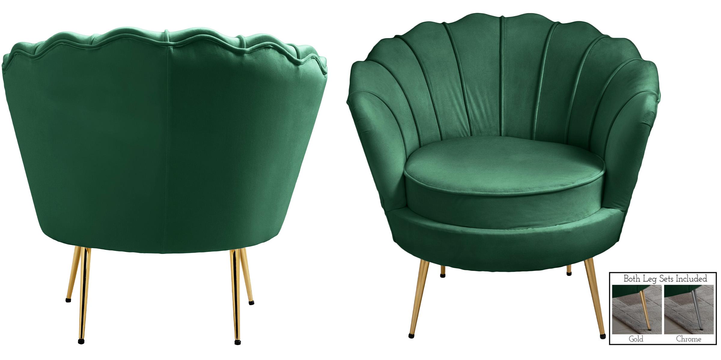 

        
Meridian Furniture GARDENIA 684Green Arm Chair Set Green Velvet 094308257280
