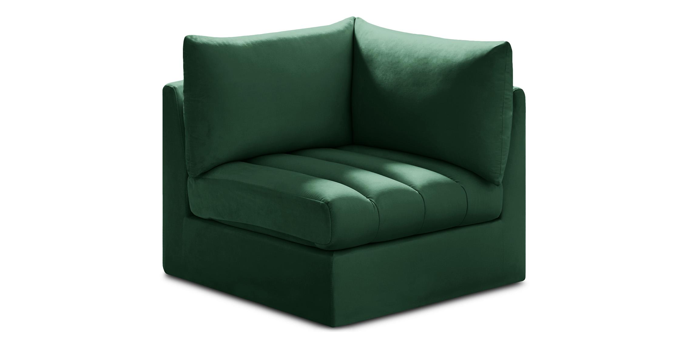 Contemporary, Modern Modular Corner Chair JACOB 649Green-Corner 649Green-Corner in Green Velvet