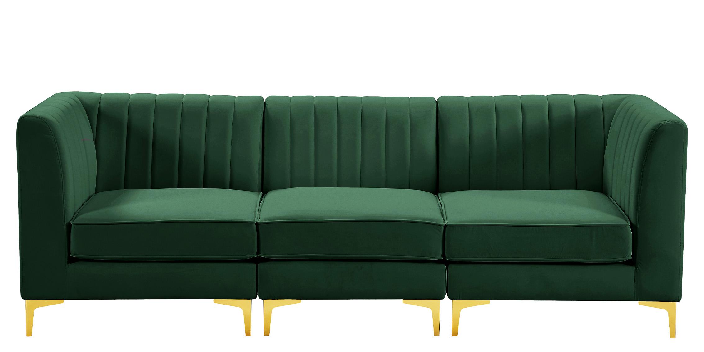 

    
Meridian Furniture ALINA 604Green-S93 Modular Sectional Sofa Green 604Green-S93
