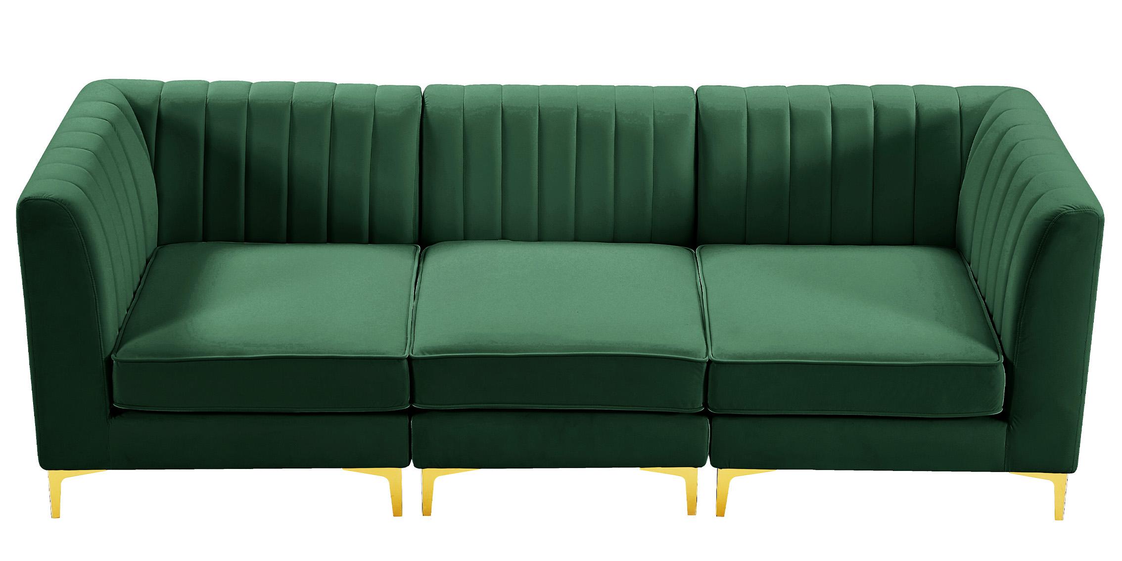 

        
Meridian Furniture ALINA 604Green-S93 Modular Sectional Sofa Green Velvet 94308259062
