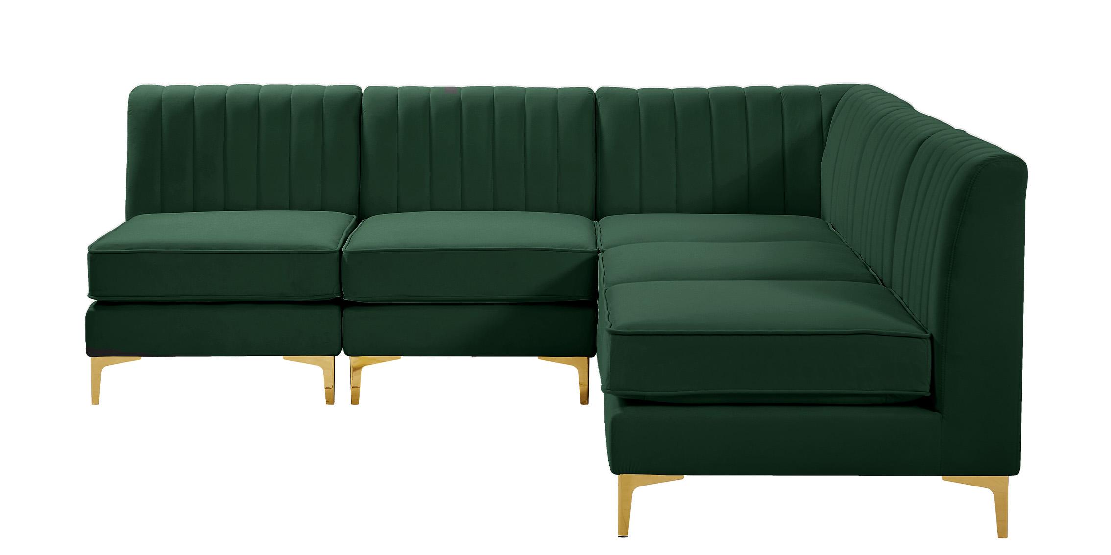 

        
Meridian Furniture ALINA 604Green-Sec5A Modular Sectional Sofa Green Velvet 94308259093
